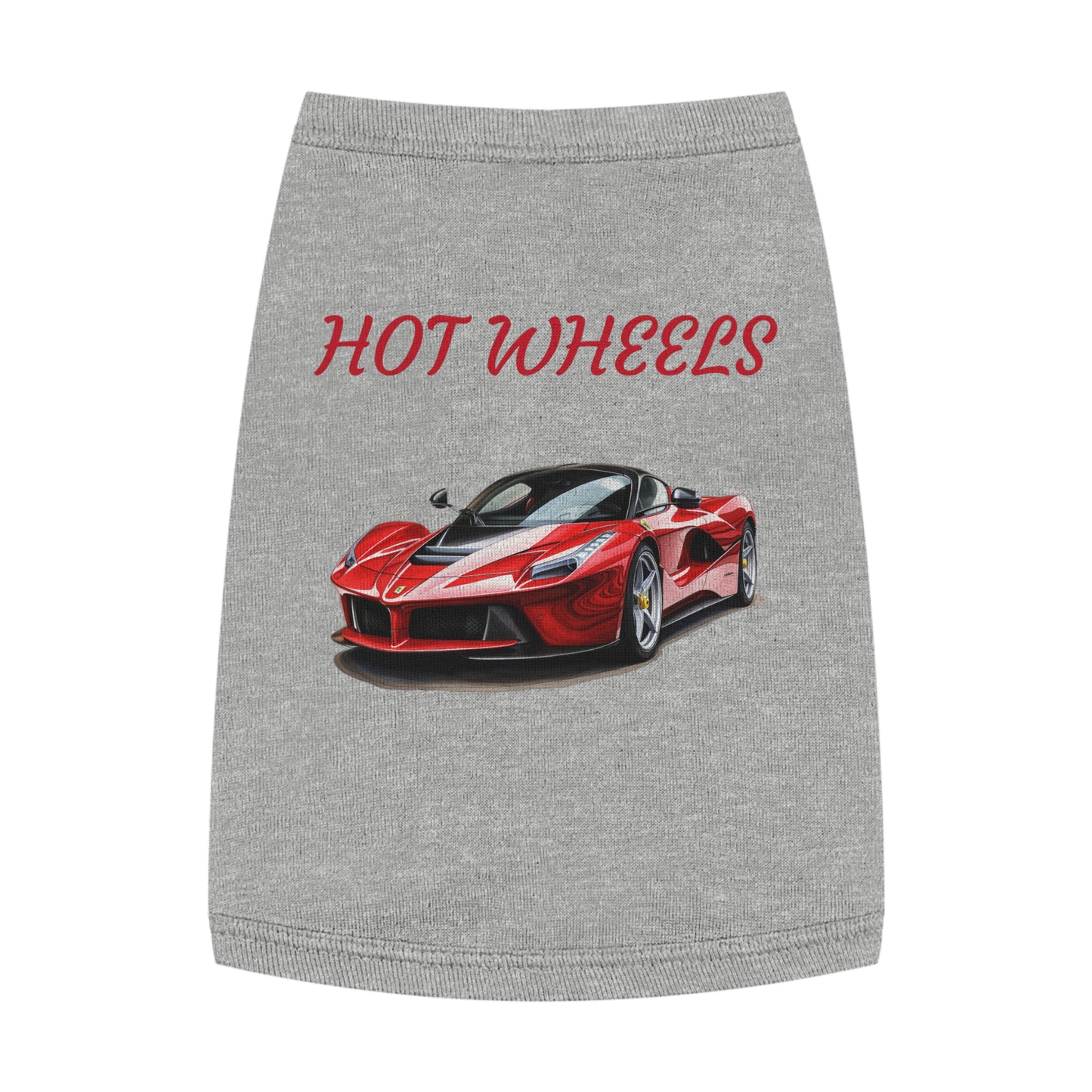 Princess Grace Cool Hot Wheels Pet Tank Top for Car Lovers Stylish Dog Apparel