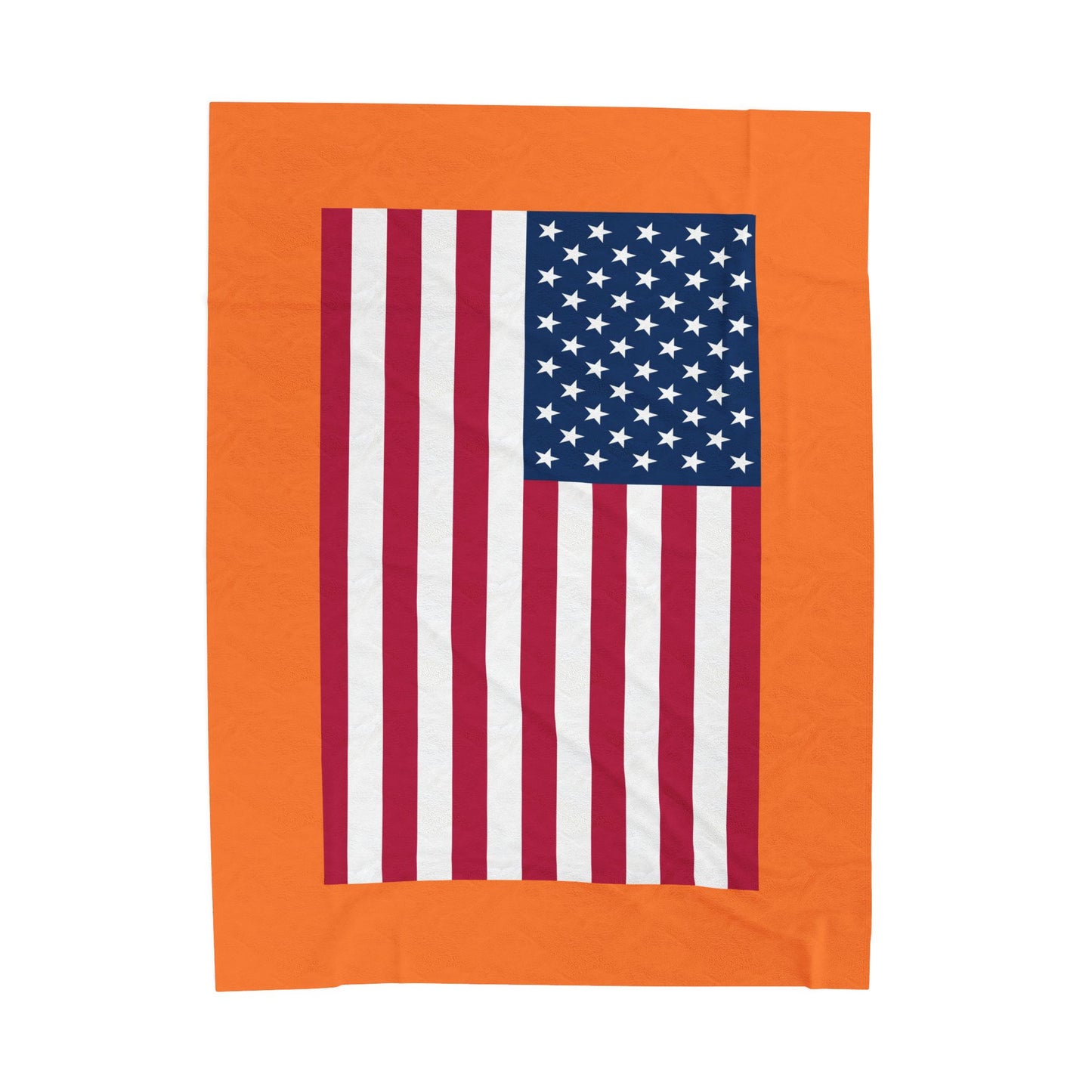 Princess Grace Cozy American Flag Velveteen Plush Blanket Ideal for Home Decor & Celebrations
