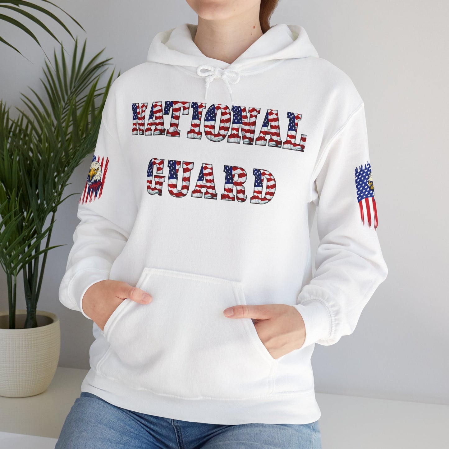 Princess Grace National Guard Patriotic Hoodie Unisex Heavy Blend Sweatshirt