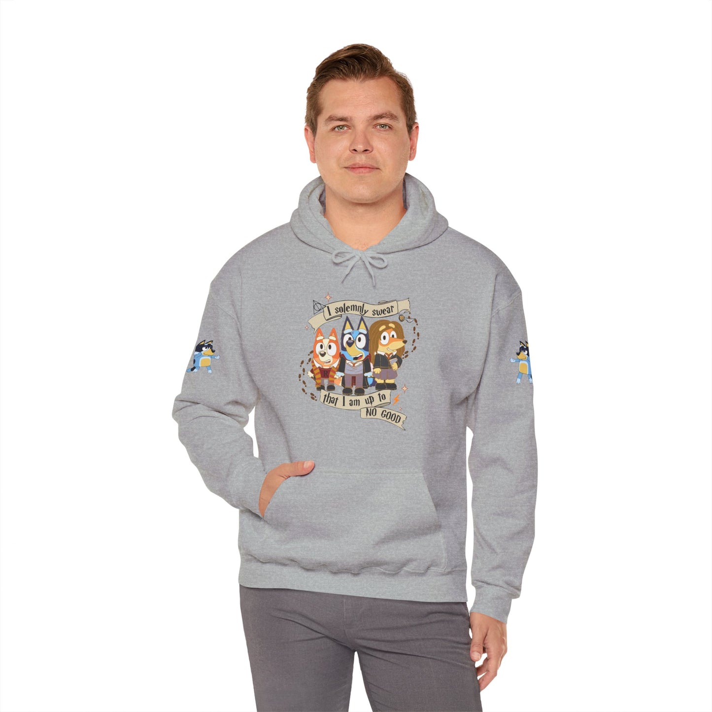 Princess Grace Bluey I Sincerely Sweet! Unisex Heavy Blend Hooded Sweatshirt for Fun Loving Fans
