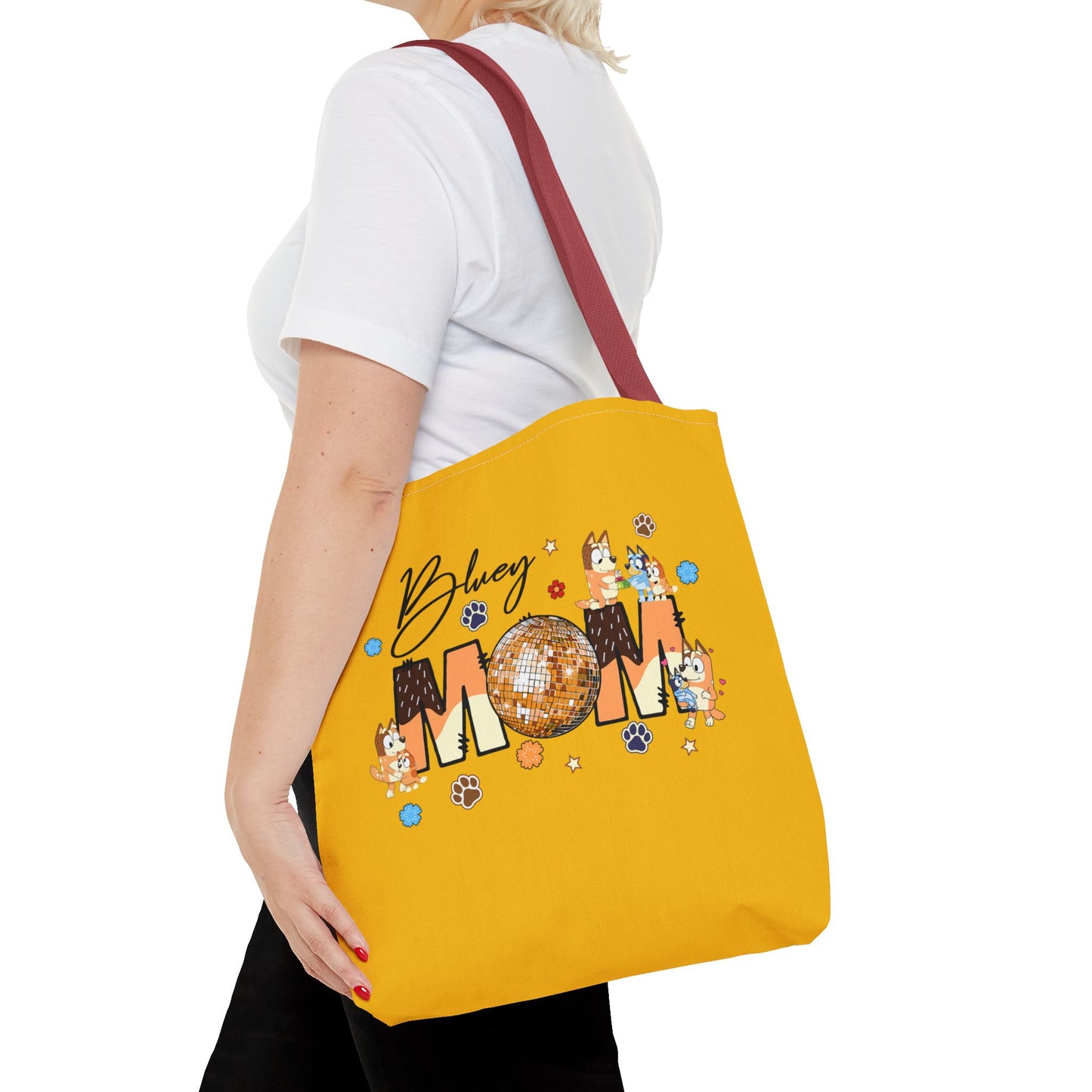 Princess Grace Bluey Mom Tote Bag Fun and Functional Gift for Dog Lovers
