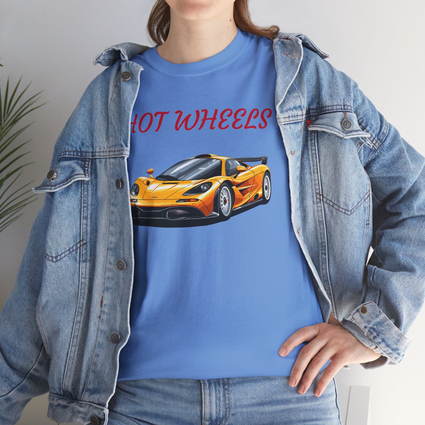 Princess Grace Hot Wheels Unisex Heavy Cotton Tee Cool Car Graphic T-Shirt for Enthusiasts