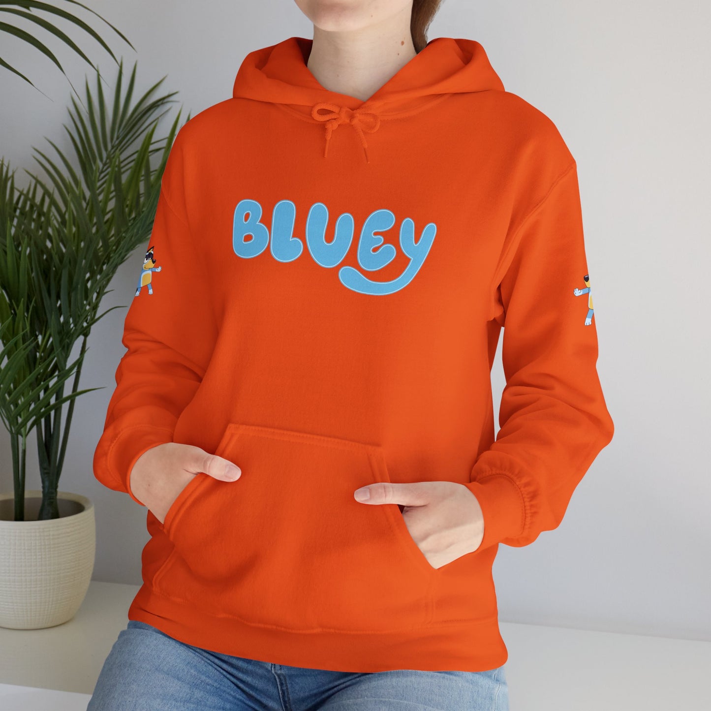 Princess Grace Bluey Unisex Hooded Sweatshirt Cozy Cartoon Style for Kids & Adults