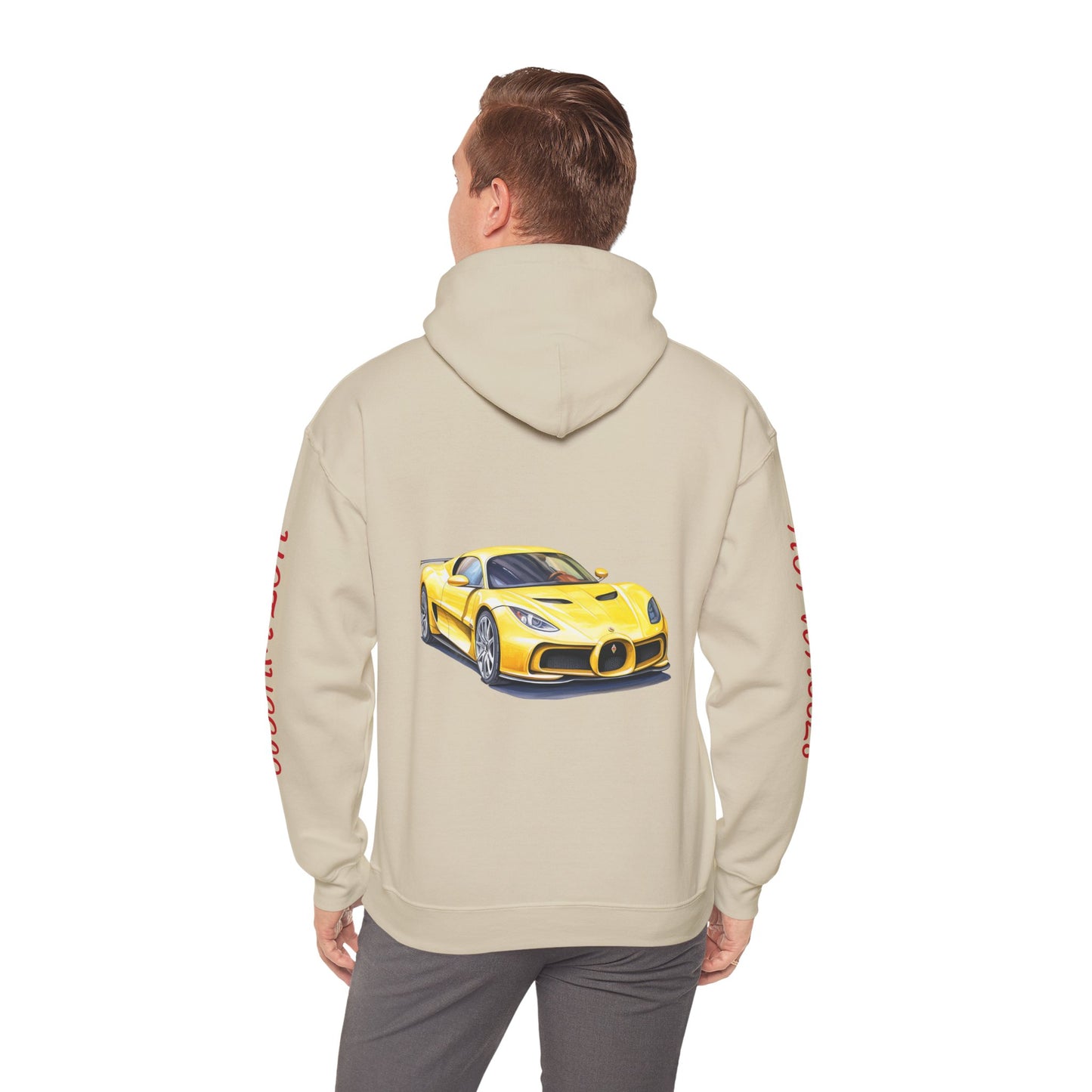 Princess Grace Hot Wheels Unisex Hooded Sweatshirt Racing Style for Car Enthusiasts