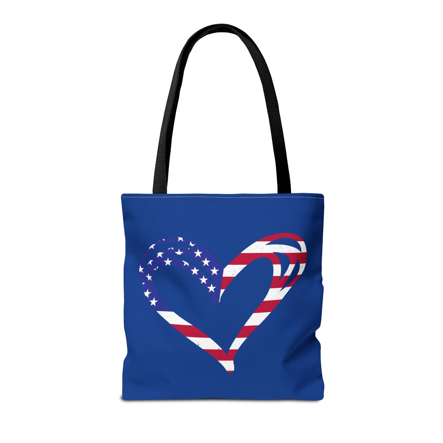Princess Grace Patriotic Love Tote Bag American Heart Design for Celebrations & Everyday Use