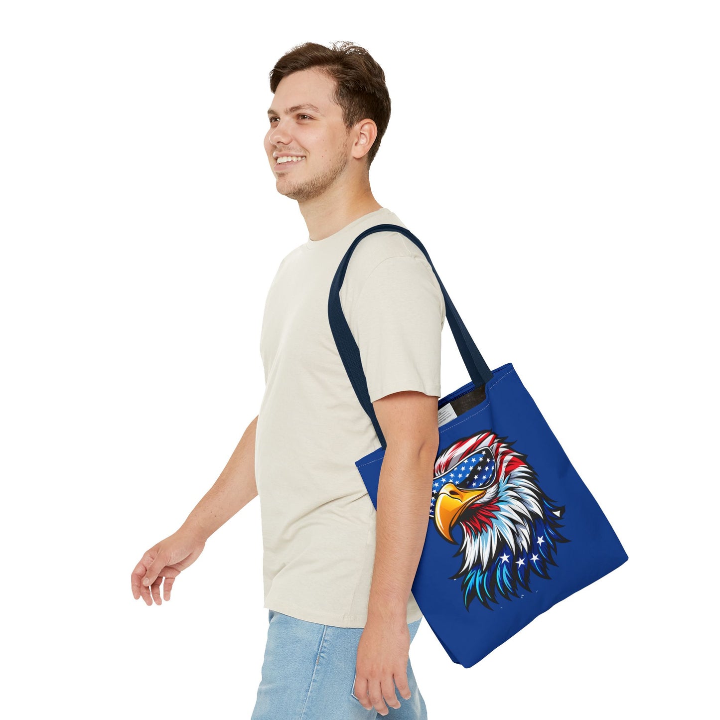 Princess Grace Patriotic Eagle Tote Bag Stylish American Flag Design for Independence Day & Everyday Use