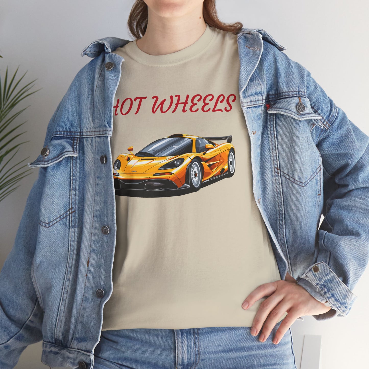 Princess Grace Hot Wheels Unisex Heavy Cotton Tee Cool Car Graphic T-Shirt for Enthusiasts