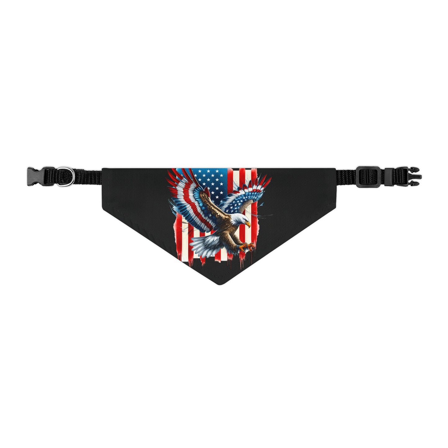 Princess Grace Patriotic Pet Bandana Collar USA Flag Design for Dogs