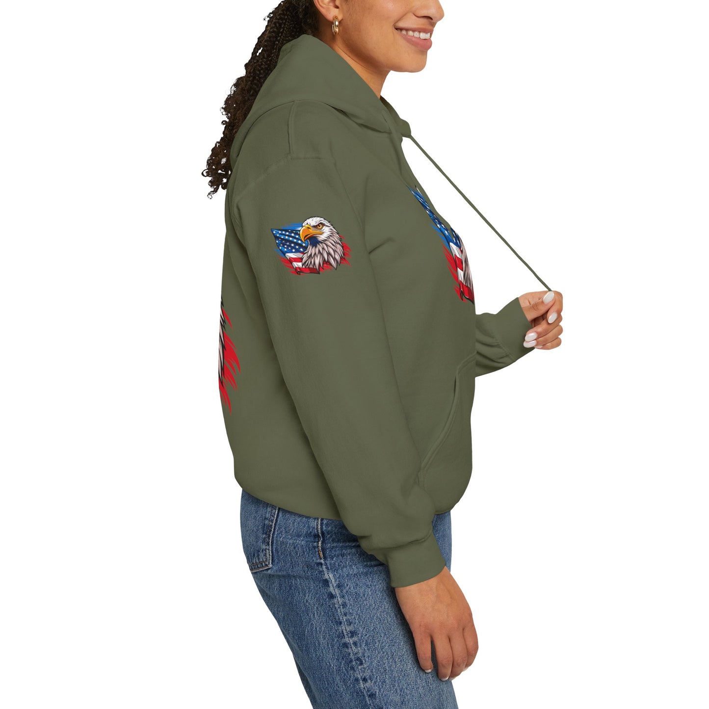 Princess Grace Patriotic Eagle Unisex Heavy Blend Hoodie