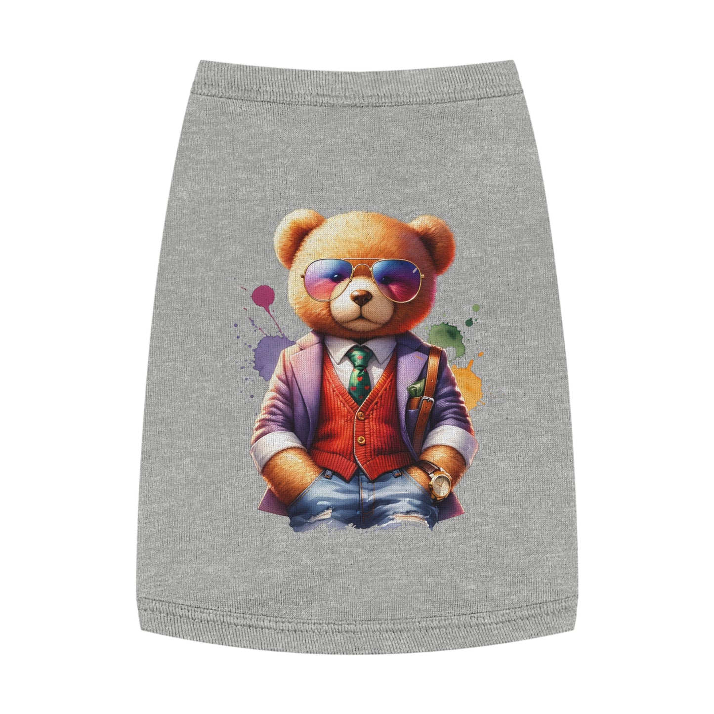 Princess Grace CUTE Stylish Pet Tank Top Trendy Bear Design for Small Dogs & Cats