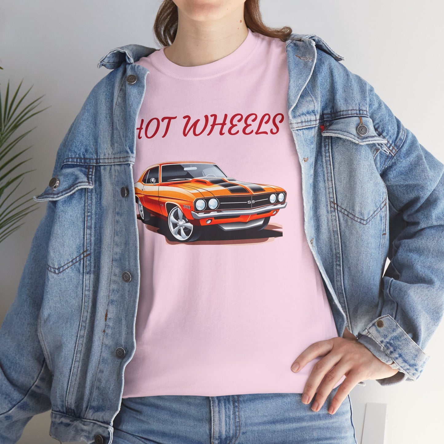 Princess Grace Retro Hot Wheels Unisex Heavy Cotton Tee Classic Car Graphic T-Shirt