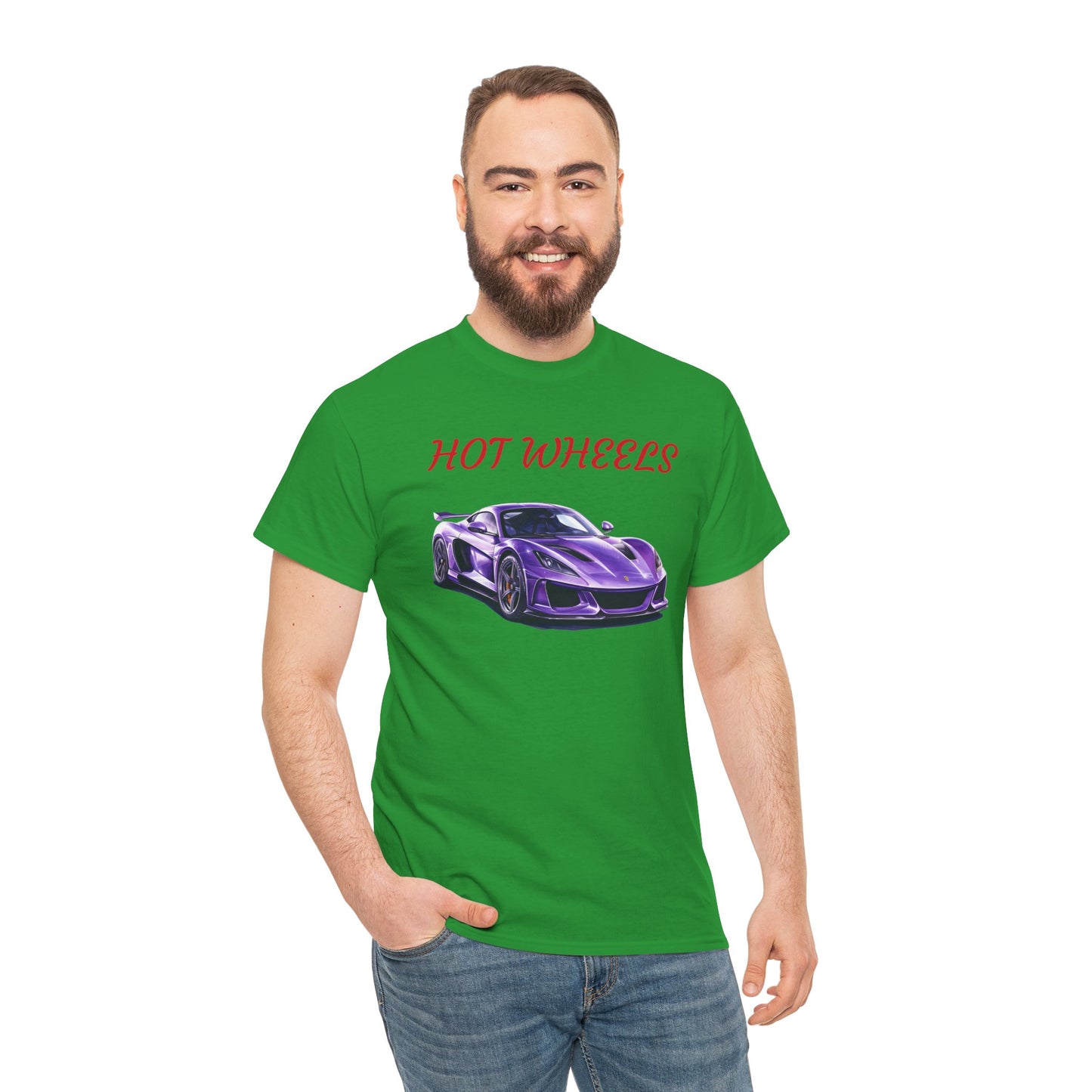 Princess Grace Hot Wheels Graphic Unisex Heavy Cotton Tee Perfect for Car Enthusiasts