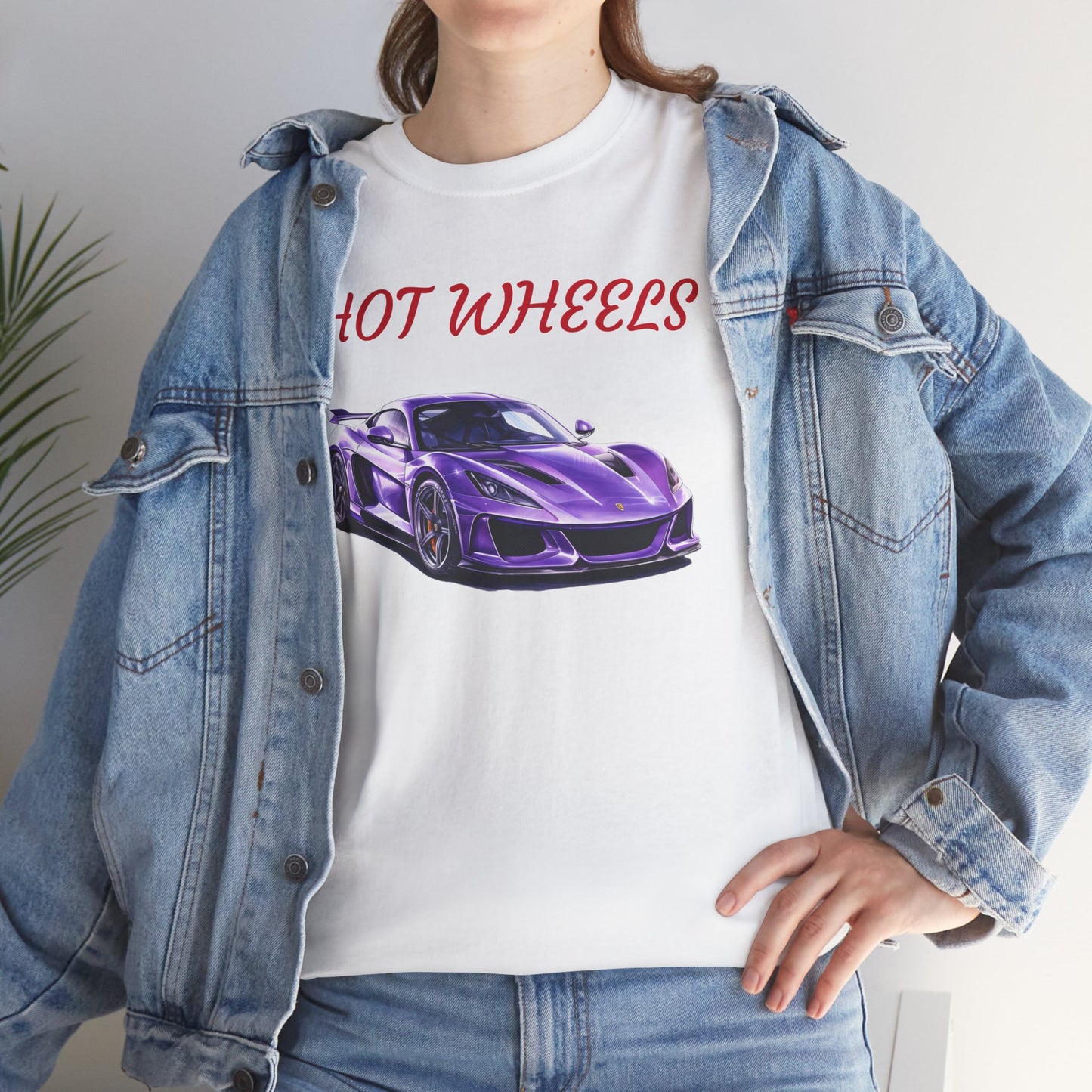 Princess Grace Hot Wheels Graphic Unisex Heavy Cotton Tee Perfect for Car Enthusiasts