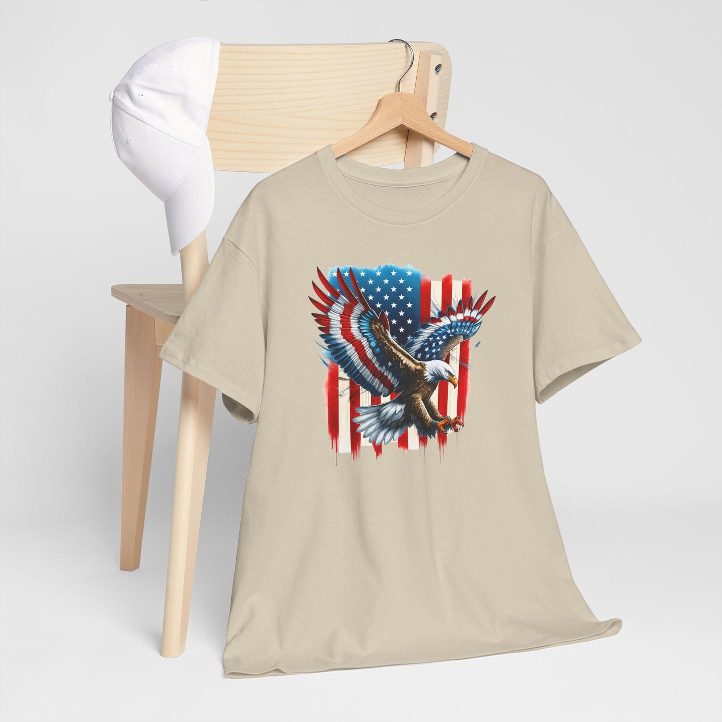 Princess Grace Patriotic Eagle Unisex Heavy Cotton Tee