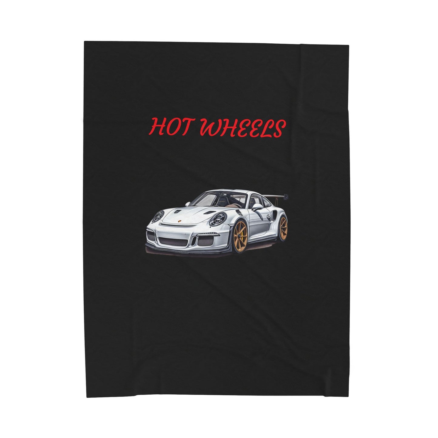 Princess Grace Hot Wheels Velveteen Plush Blanket Cozy Car Enthusiast Gift