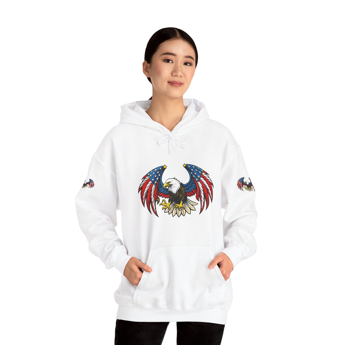 Princess Grace American Eagle Emblem Patriotic Unisex Hoodie