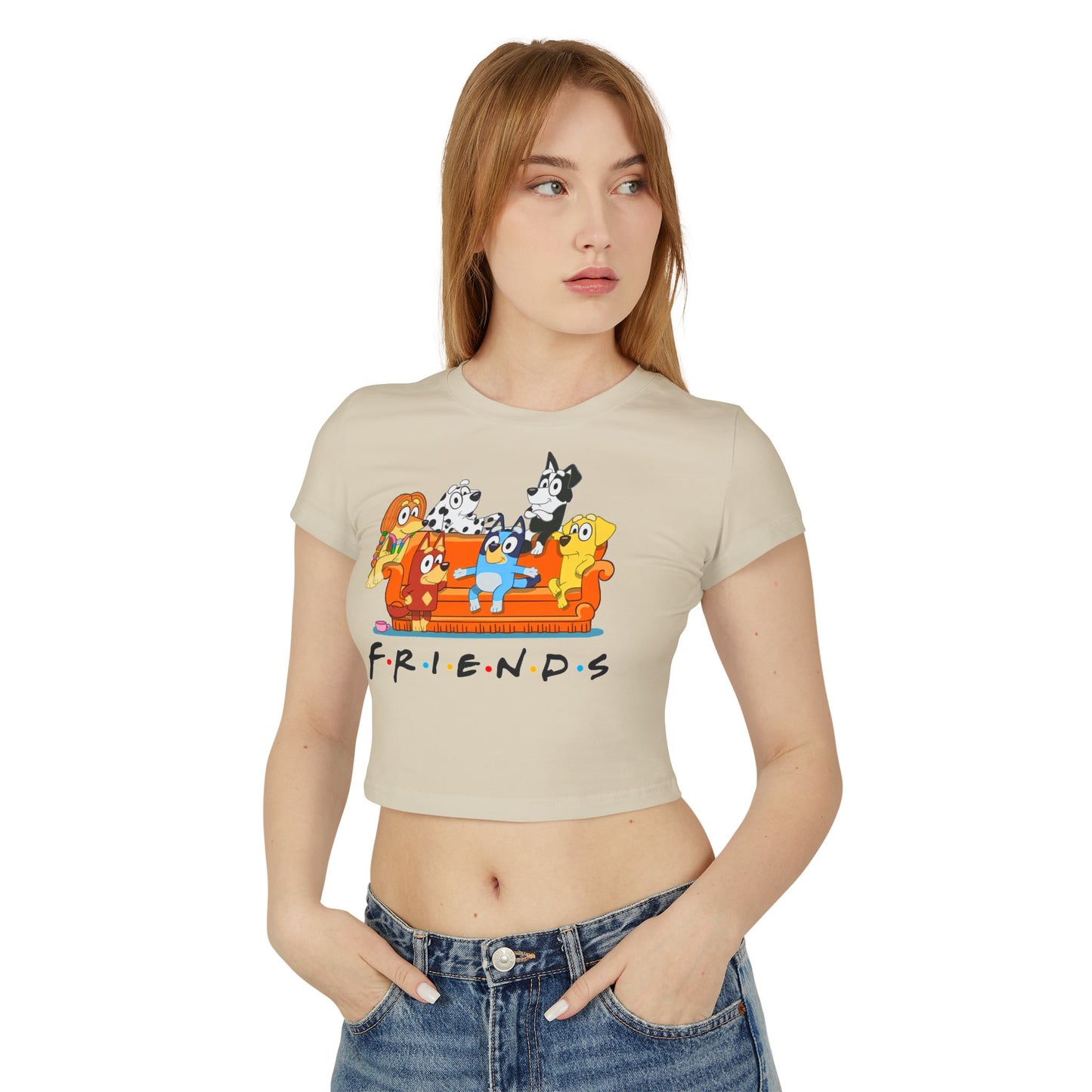 Princess Grace Bluey Friends Women's Baby Tee