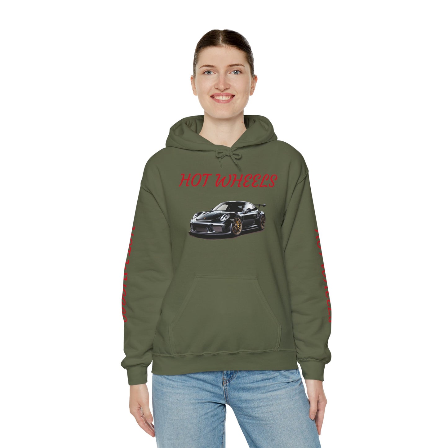 Princess Grace Hot Wheels Unisex Hooded Sweatshirt Passion for Cars and Racing Enthusiasts