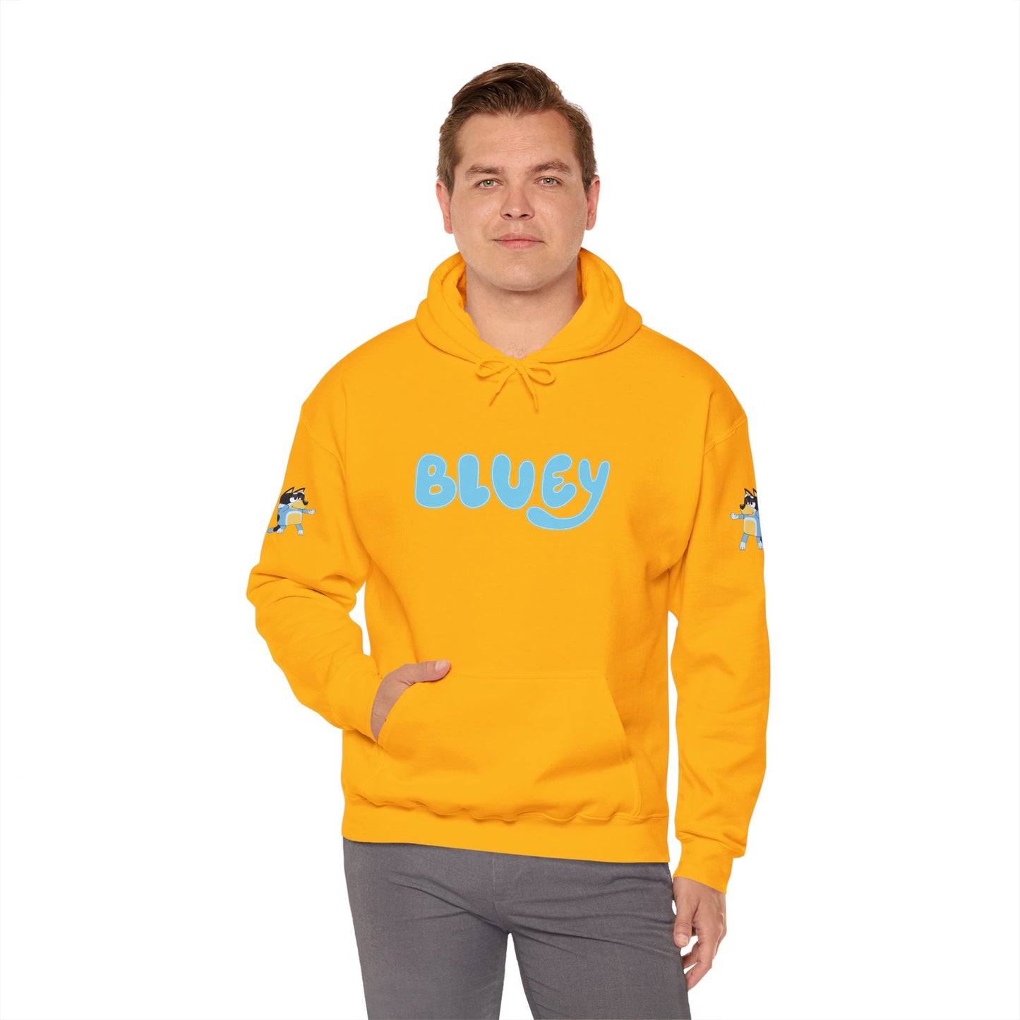 Princess Grace Bluey Unisex Hooded Sweatshirt Cozy Cartoon Style for Kids & Adults