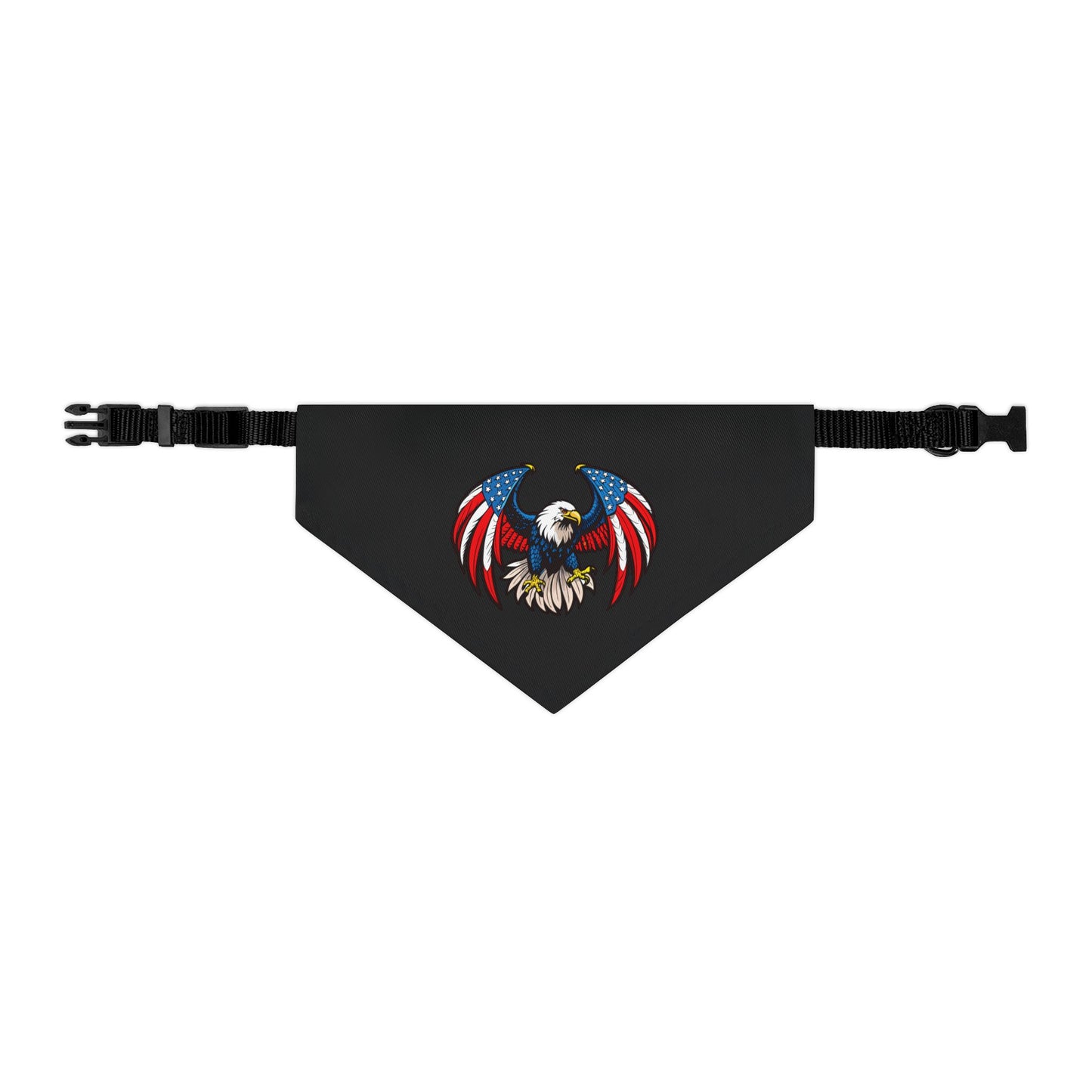 Princess Grace Patriotic Eagle Pet Bandana Collar USA Flag Design for Stylish Dogs