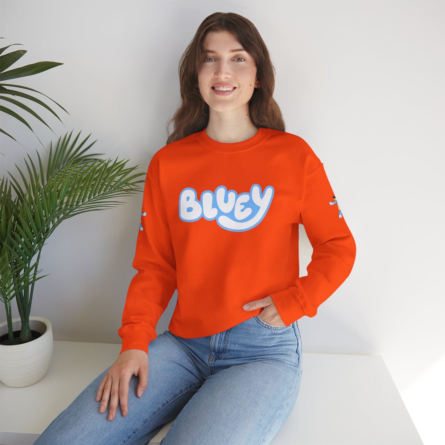 Princess Grace Bluey Crewneck Sweatshirt Cozy Unisex Pullover for Kids & Adults