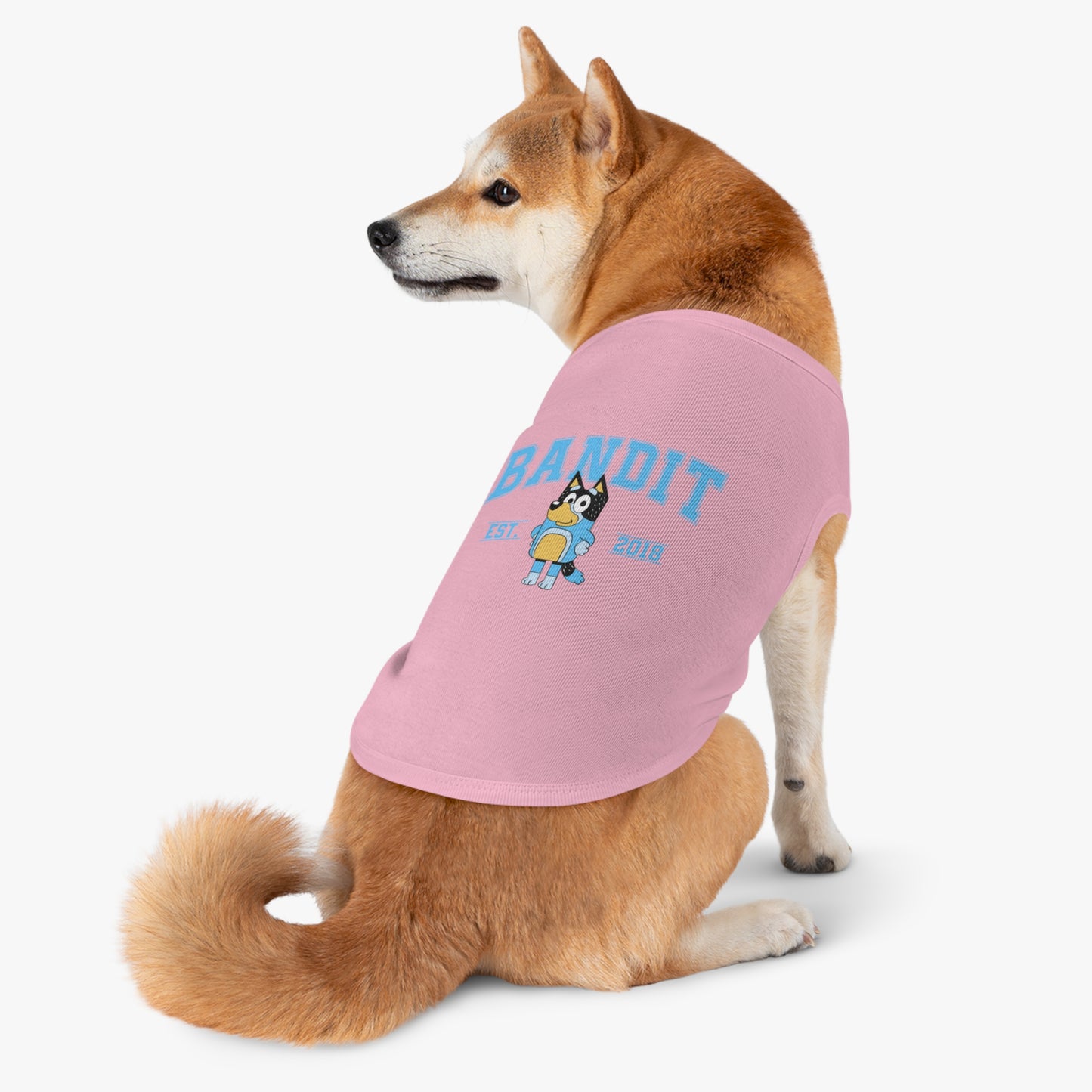 Princess Grace BLUEY Cute Dog Tank Top 'Bandit' Pet Apparel for Stylish Dogs