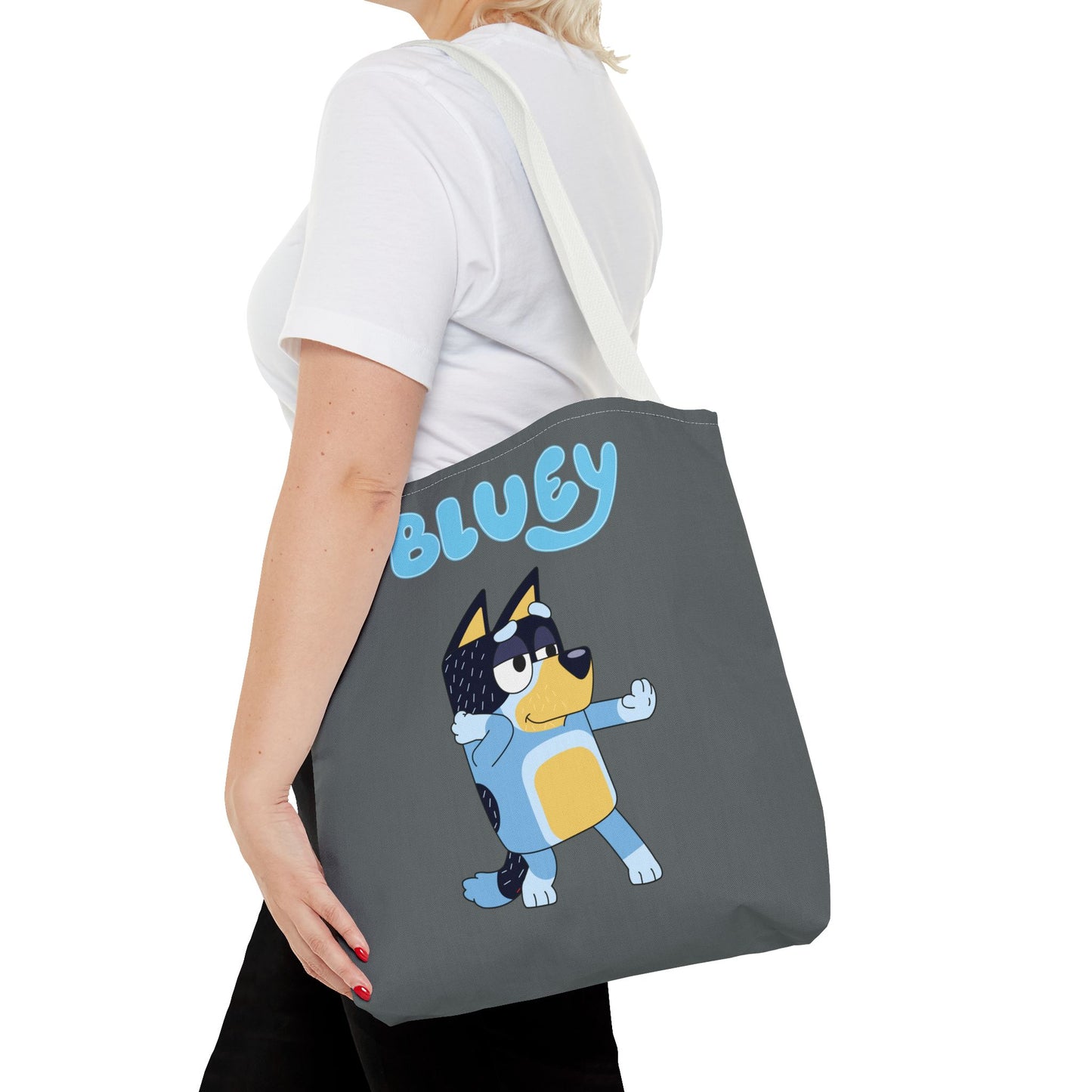 Princess Grace Cute Bluey Cartoon Tote Bag Perfect for Kids and Dog Lovers