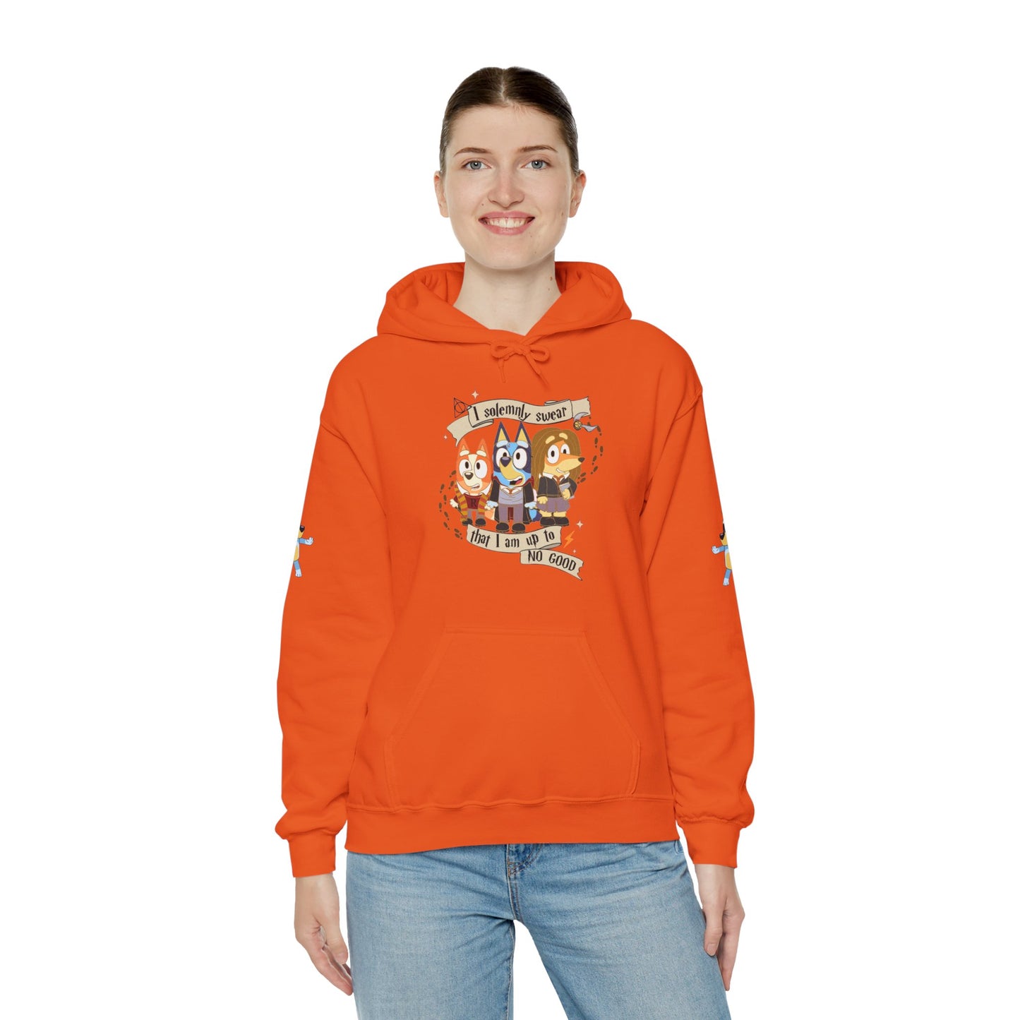 Princess Grace Bluey I Sincerely Sweet! Unisex Heavy Blend Hooded Sweatshirt for Fun Loving Fans