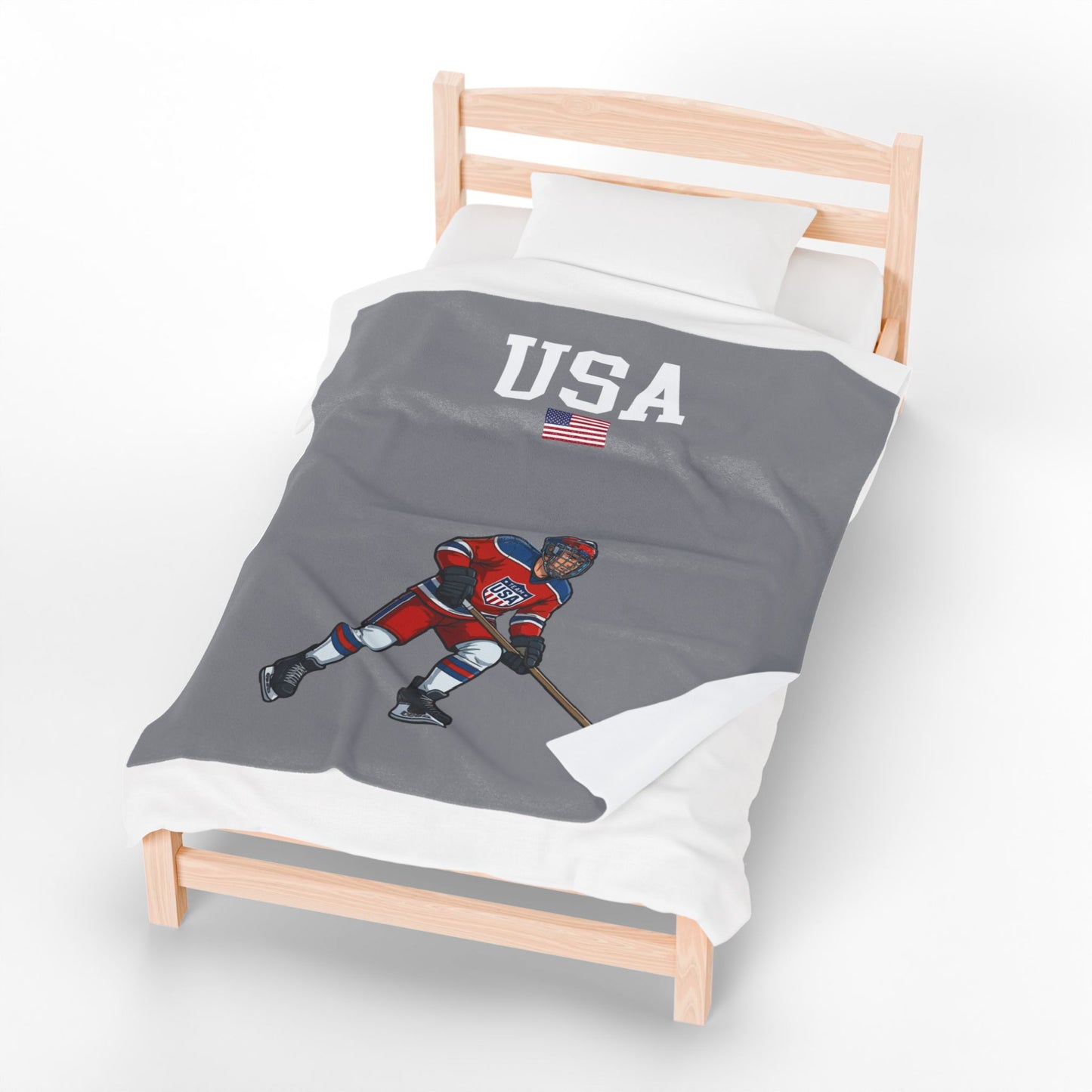 Princess Grace TEAM USA Velveteen Plush Blanket