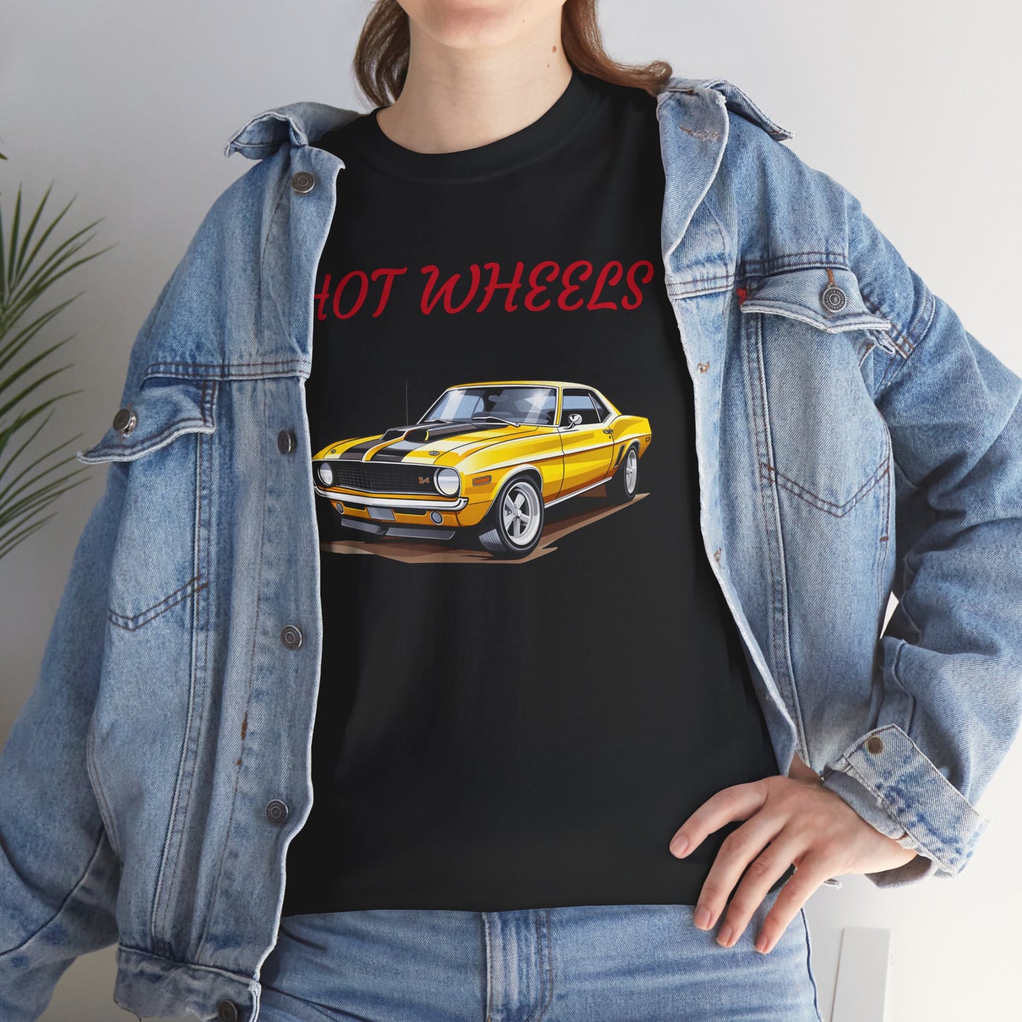 Princess Grace Retro Hot Wheels Unisex Heavy Cotton Tee Classic Car Graphic T-Shirt
