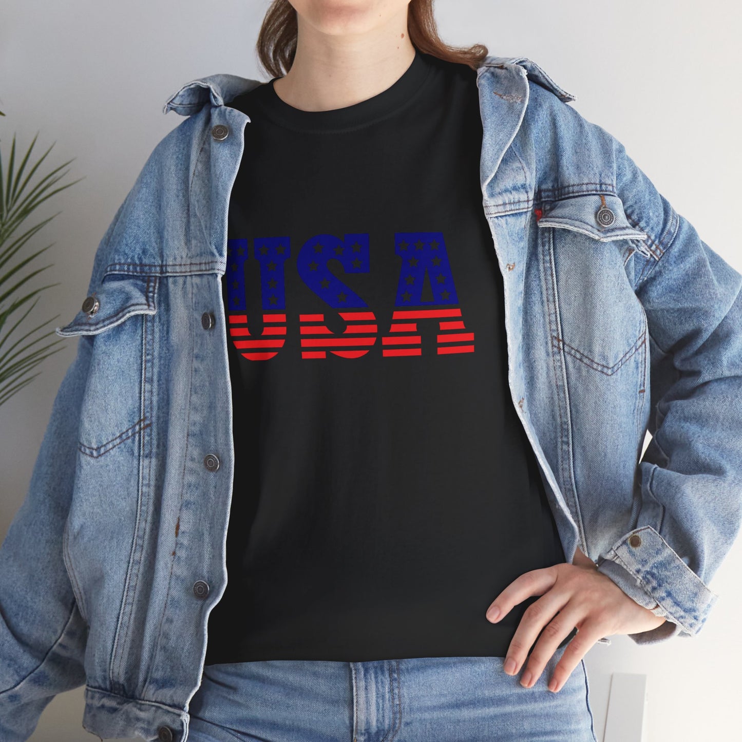 Princess Grace Patriotic USA Unisex Heavy Cotton Tee Comfortable Independence Day Apparel