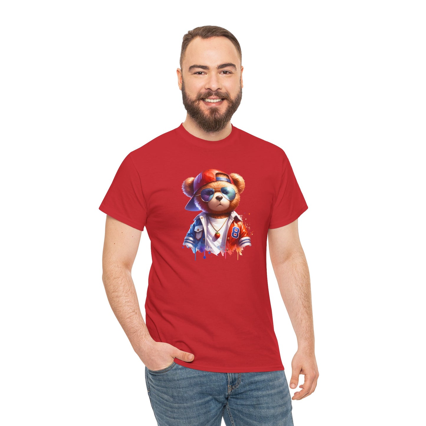 Princess Grace Cool Bear Graphic Unisex Heavy Cotton Tee