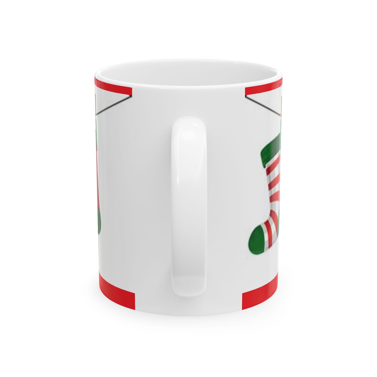 Princess Grace Festive Stocking Ceramic Mug Perfect Holiday Gift