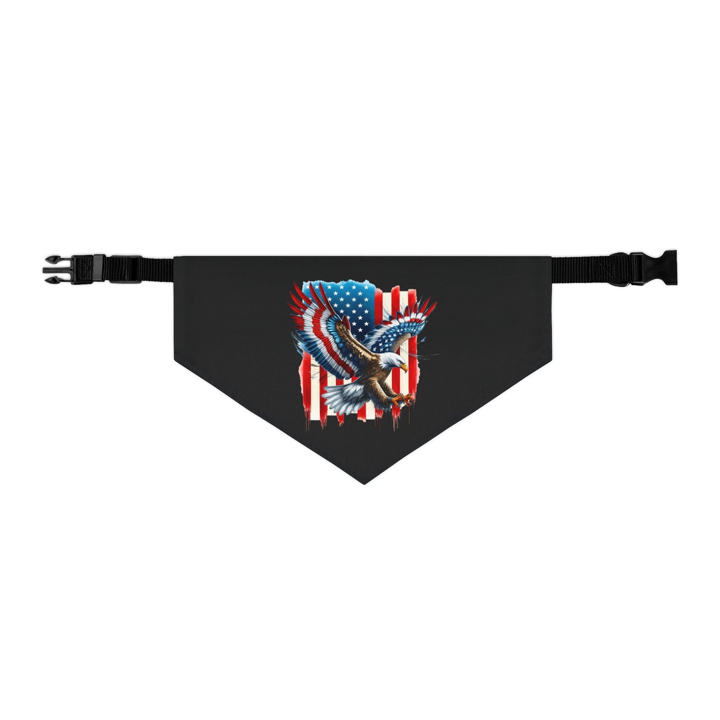Princess Grace Patriotic Pet Bandana Collar USA Flag Design for Dogs