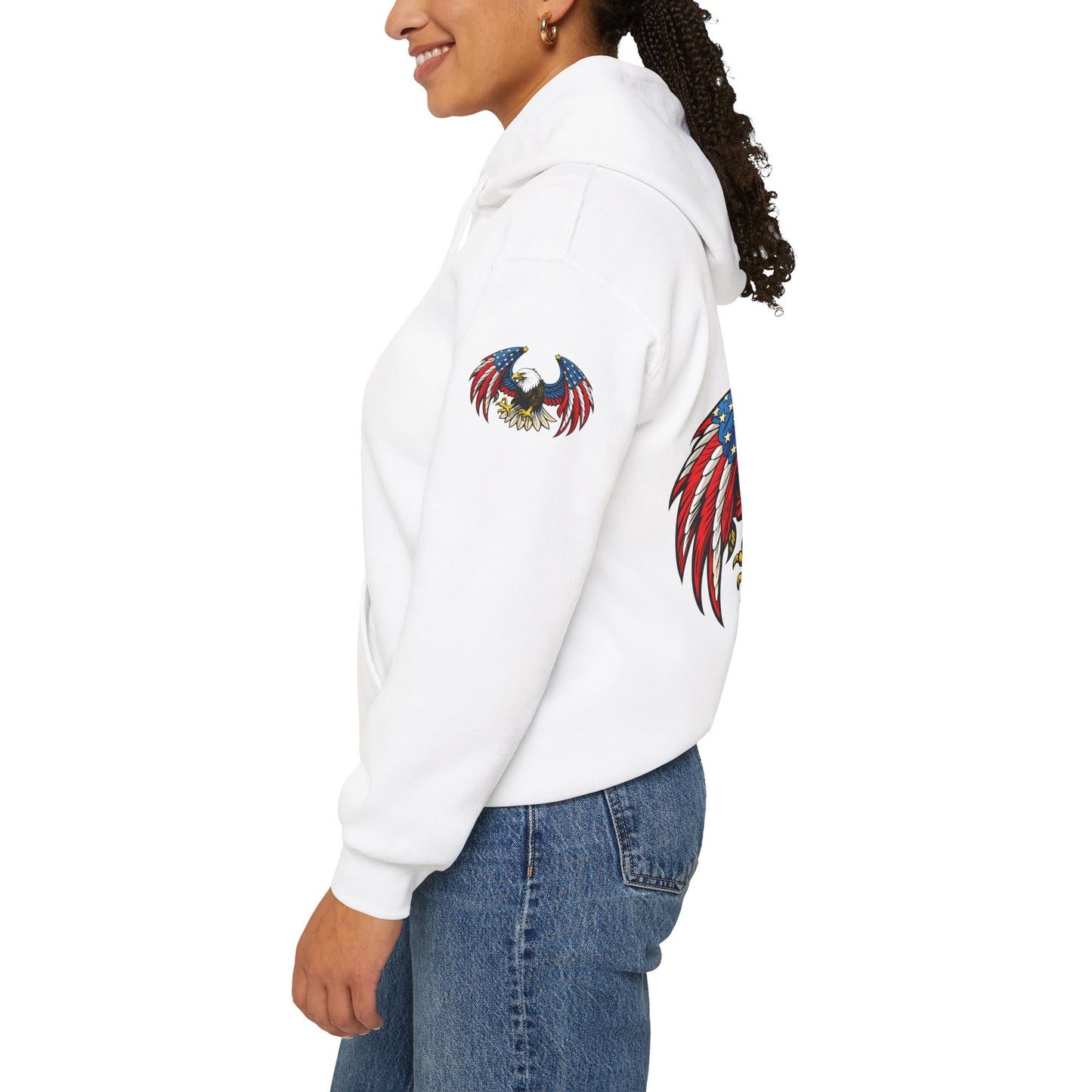 Princess Grace American Eagle Emblem Patriotic Unisex Hoodie
