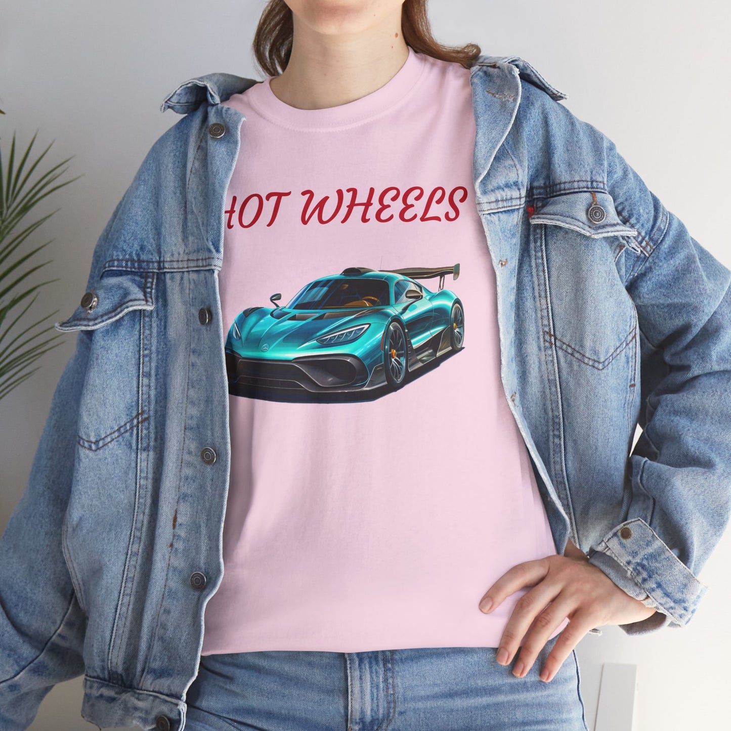 Princess Grace Hot Wheels Unisex Heavy Cotton Tee Cool Car Graphic T-Shirt for Automotive Enthusiasts