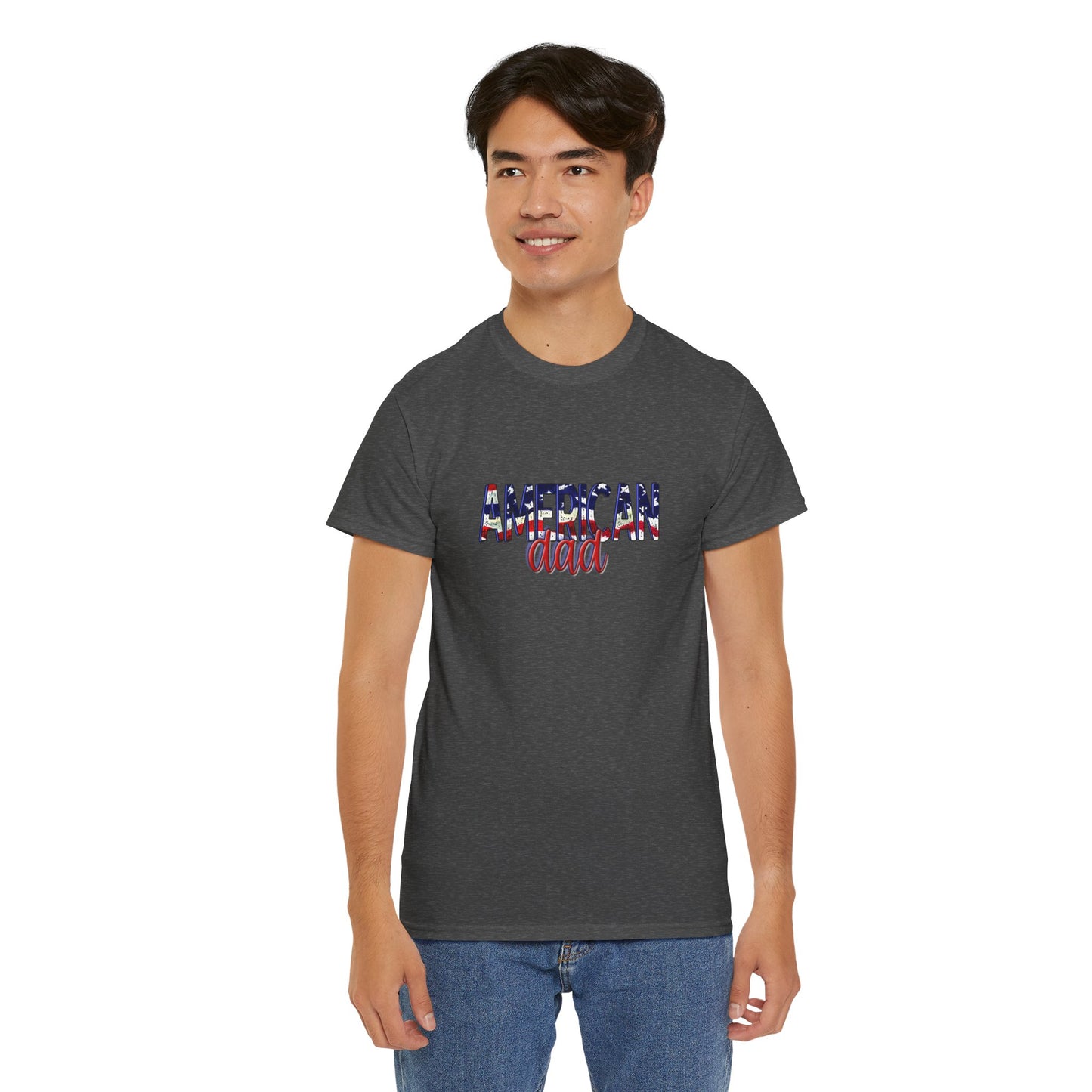 Princess Grace Patriotic American Dad Tee Unisex Heavy Cotton T-Shirt
