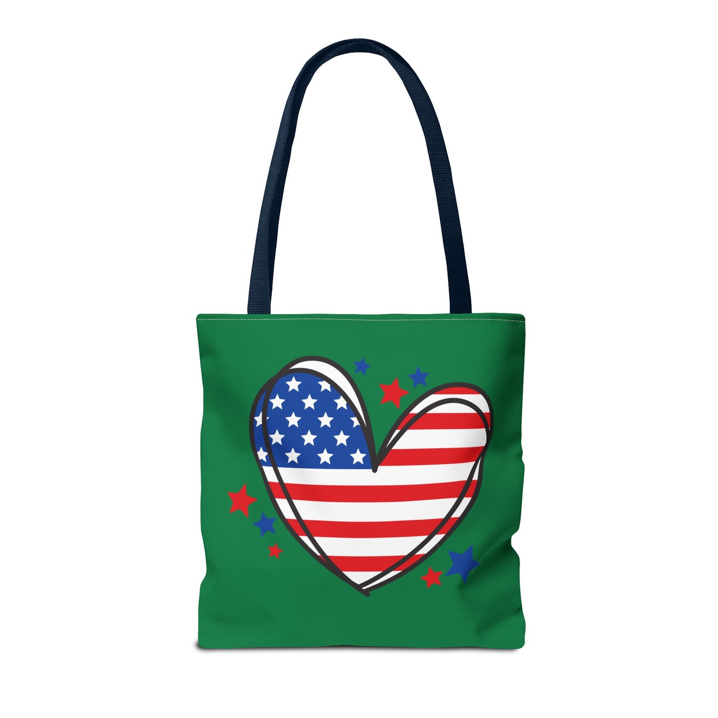 Princess Grace Patriotic Heart Tote Bag Perfect for Independence Day and Everyday Use
