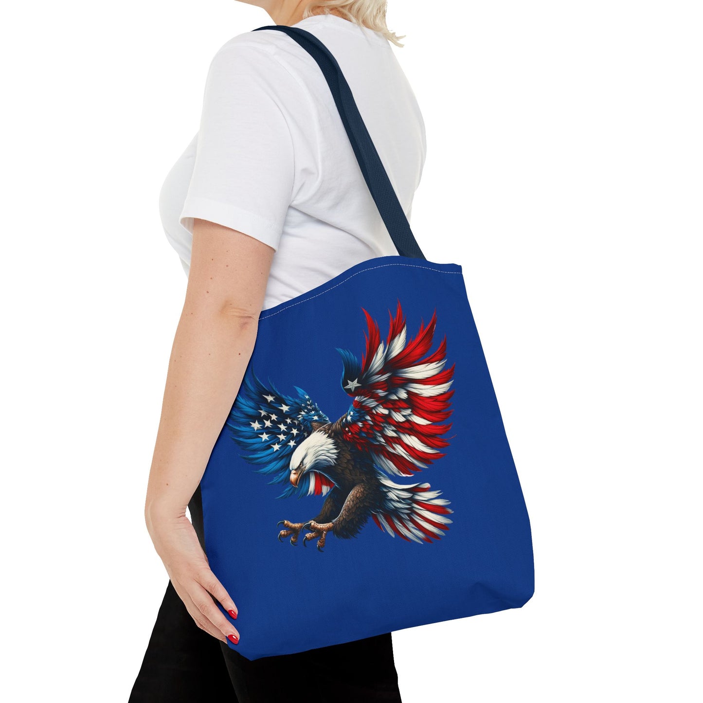 Princess Grace Patriotic Eagle Tote Bag Perfect for Independence Day & Everyday Carry