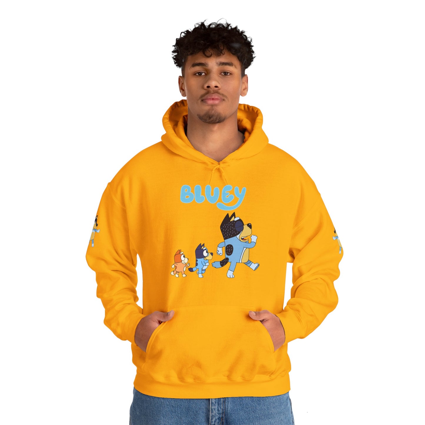 Princess Grace Bluey Unisex Hoodie Cozy Cartoon Sweatshirt for Kids & Adults
