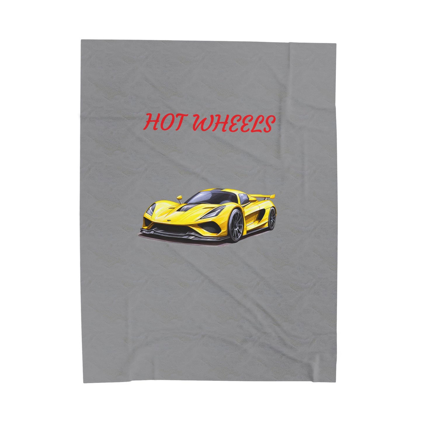 Princess Grace Hot Wheels Velveteen Plush Blanket Perfect for Car Lovers and Cozy Nights