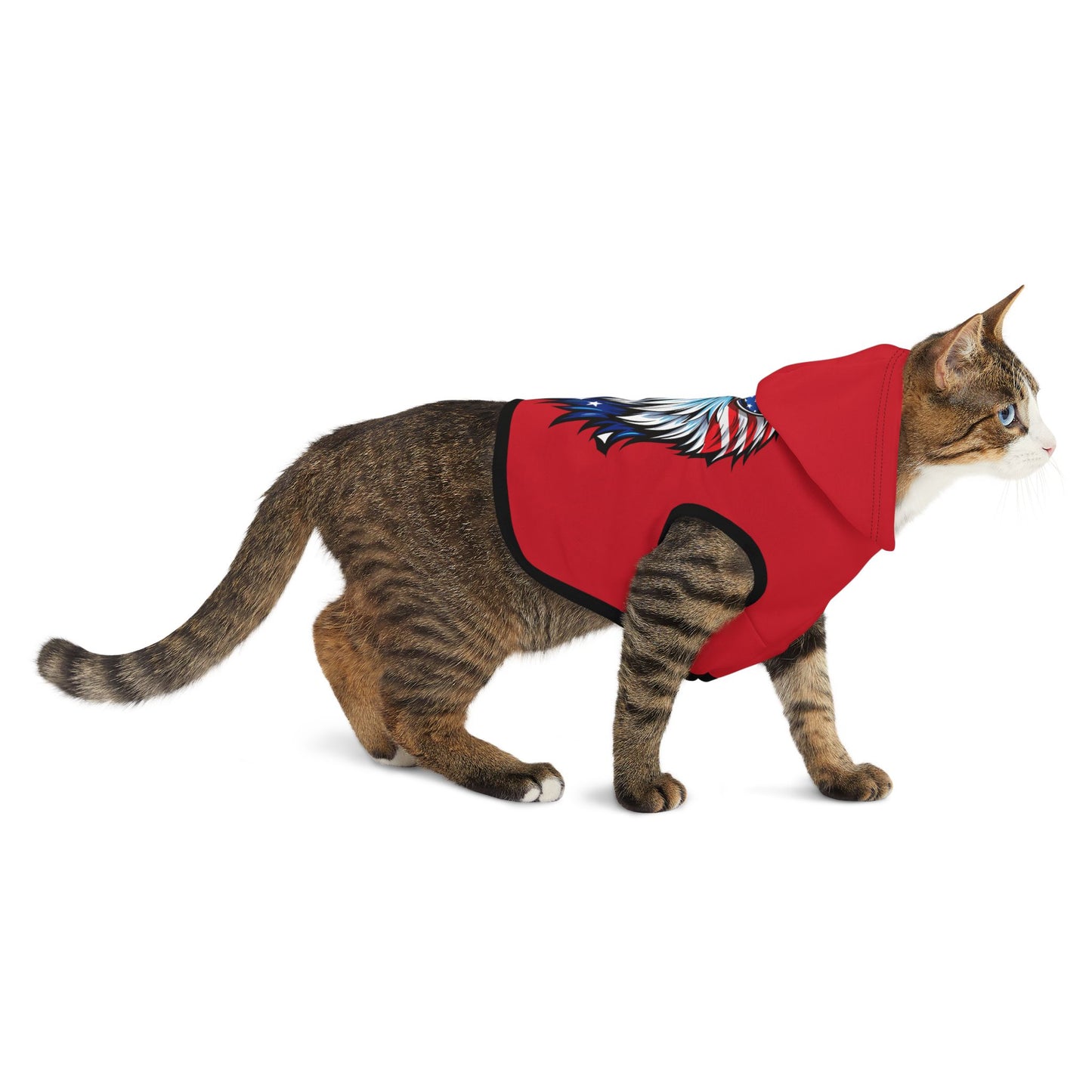 Princess Grace Patriotic Eagle Pet Hoodie for Stylish Dogs