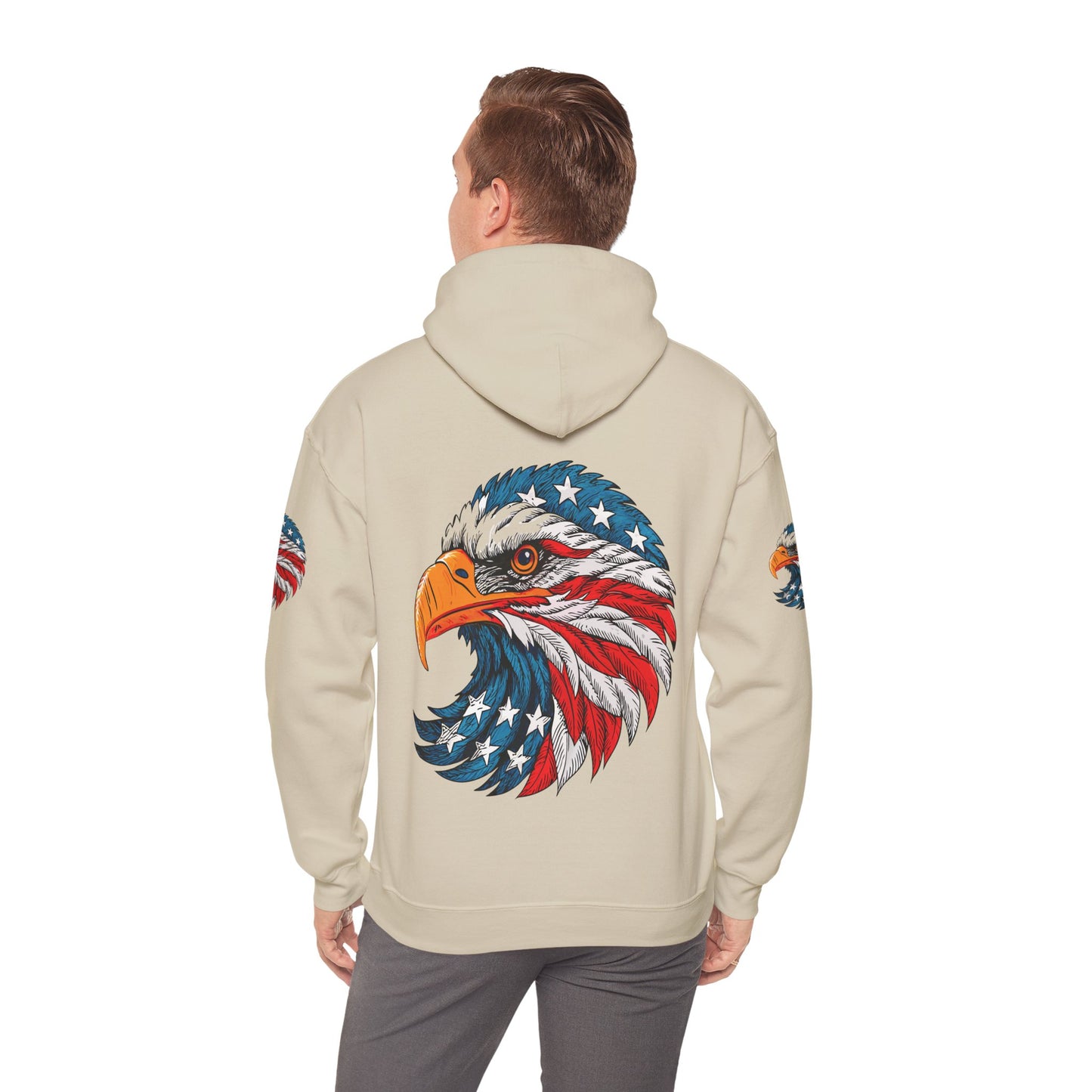 Princess Grace Patriotic Eagle Hoodie Unisex Heavy Blend Sweatshirt