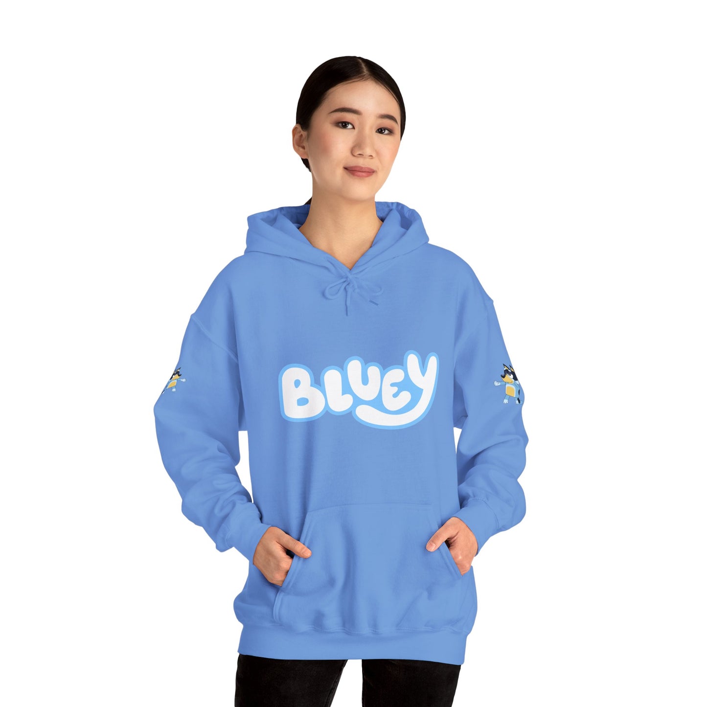 Princess Grace Bluey Unisex Heavy Blend Hoodie Cozy Cartoon Sweatshirt for Kids & Adults
