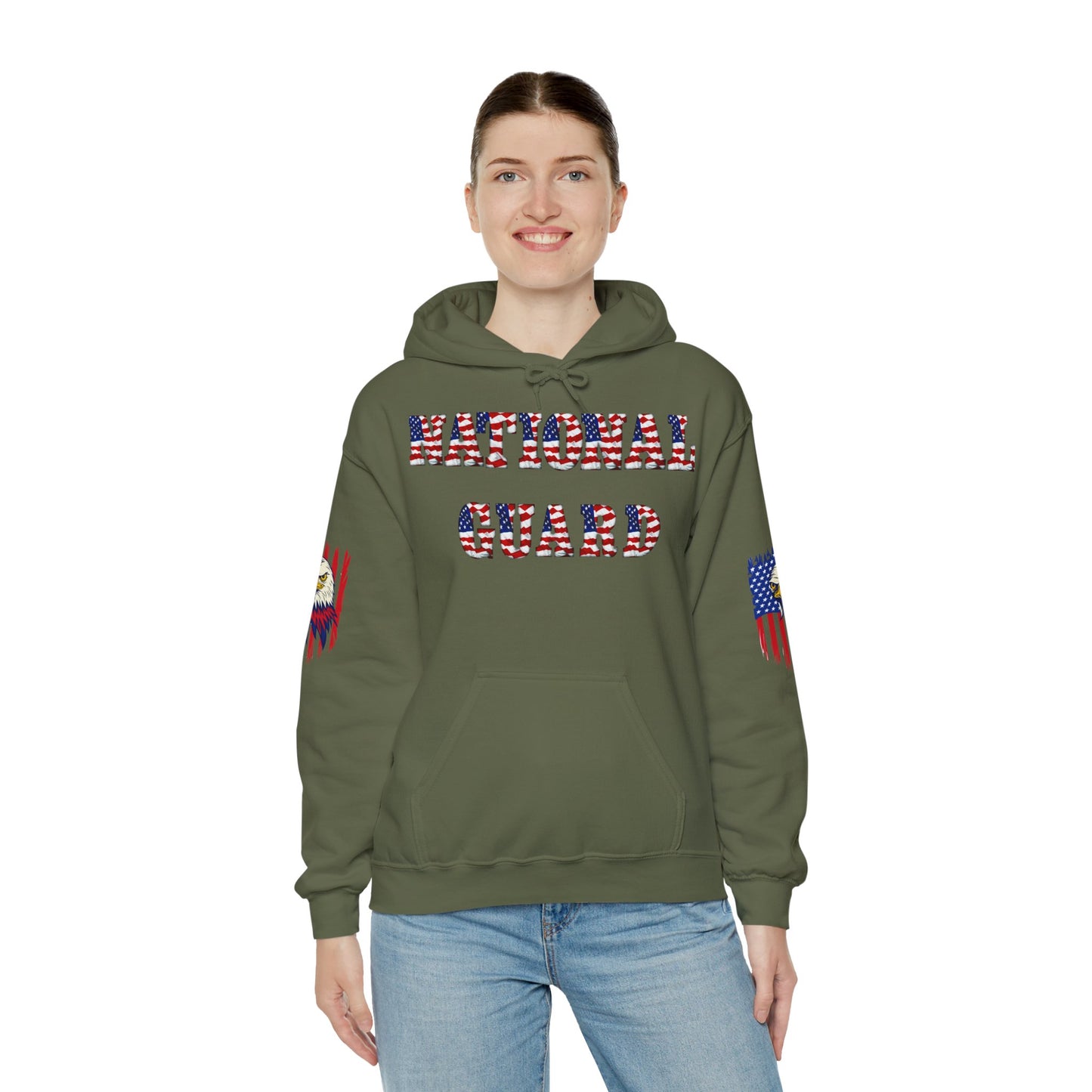 Princess Grace National Guard Patriotic Hoodie Unisex Heavy Blend Sweatshirt