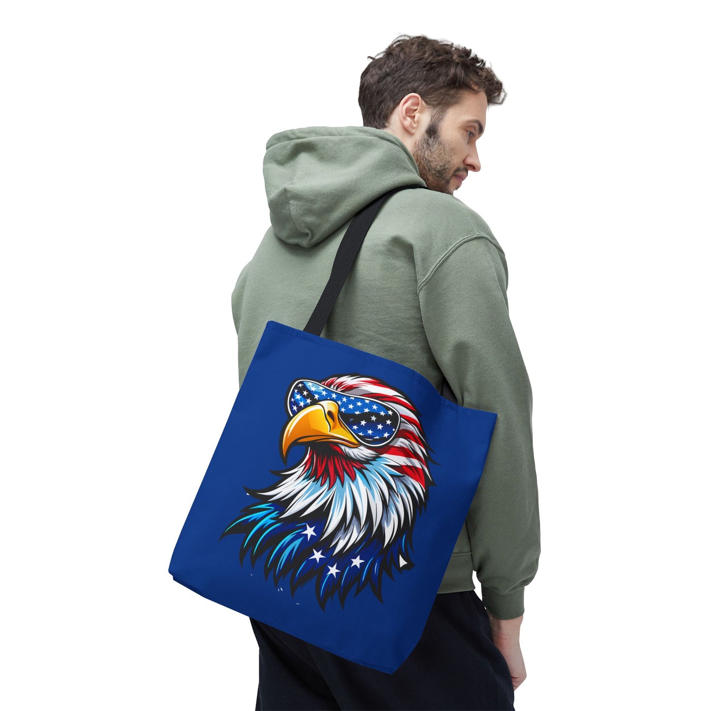 Princess Grace Patriotic Eagle Tote Bag Stylish American Flag Design for Independence Day & Everyday Use