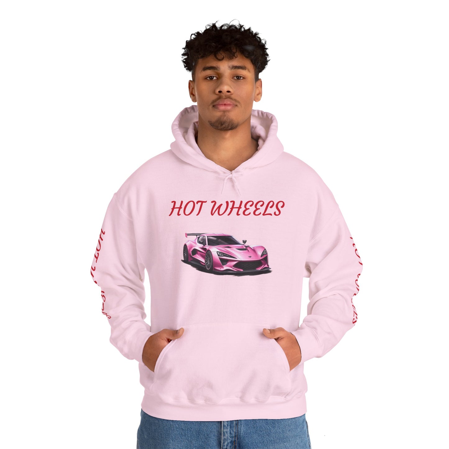 Princess Grace Hot Wheels Unisex Hoodie Stylish Pink Racing Car Design