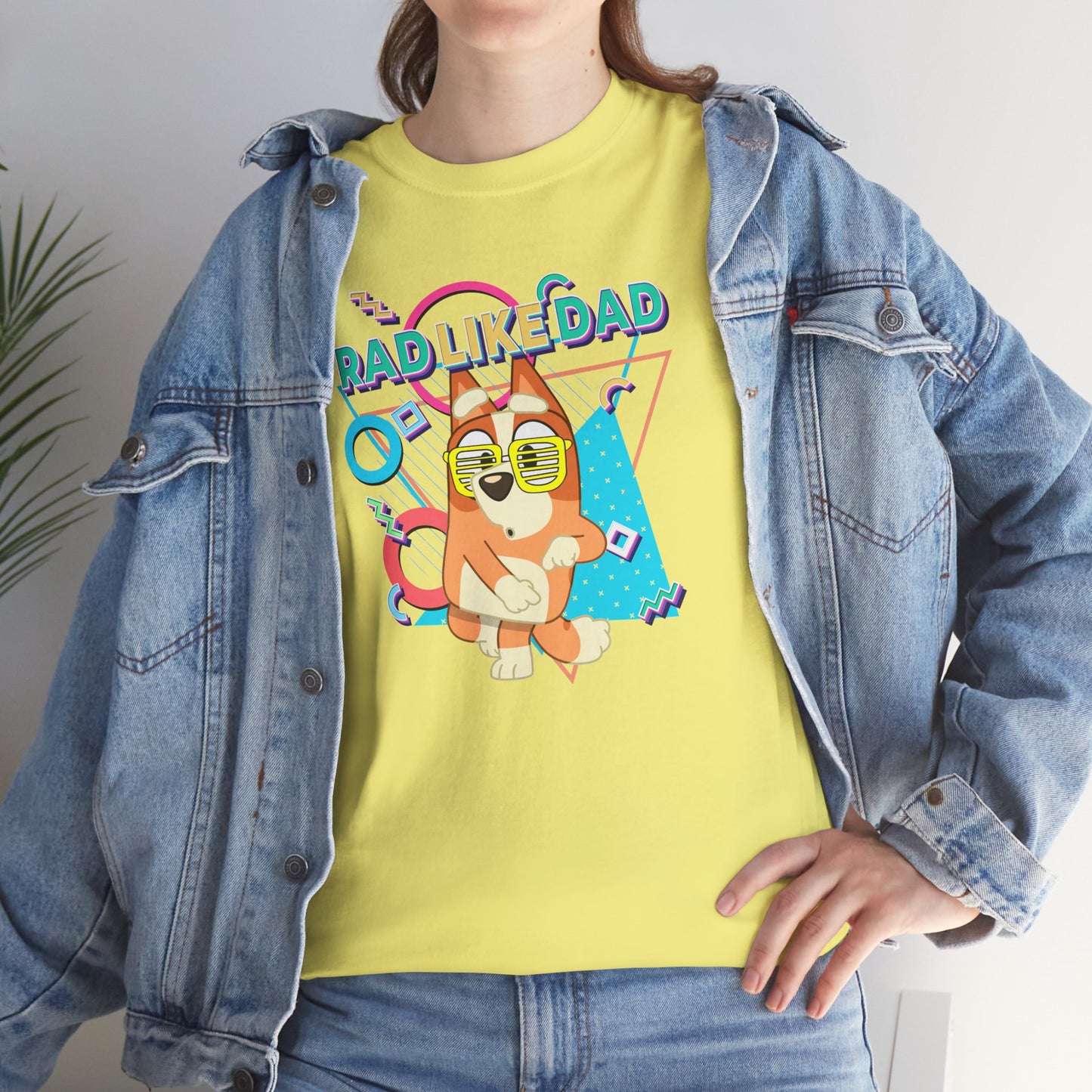 Princess Grace Bluer Rad Like Dad Fun Unisex Heavy Cotton Tee Graphic Tee for Everyday Wear and Gifts