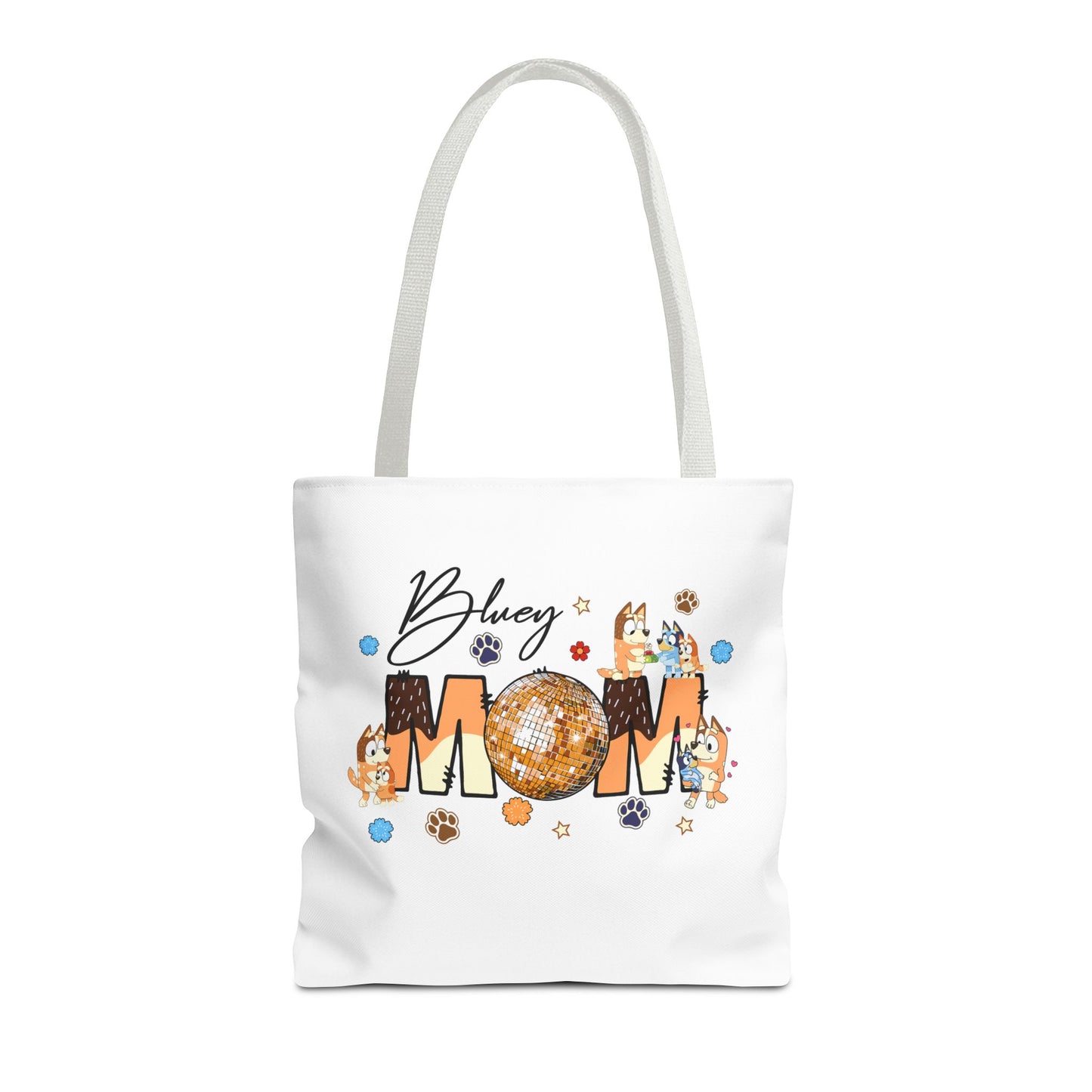 Princess Grace Bluey Mom Tote Bag Fun and Whimsical Design for Moms