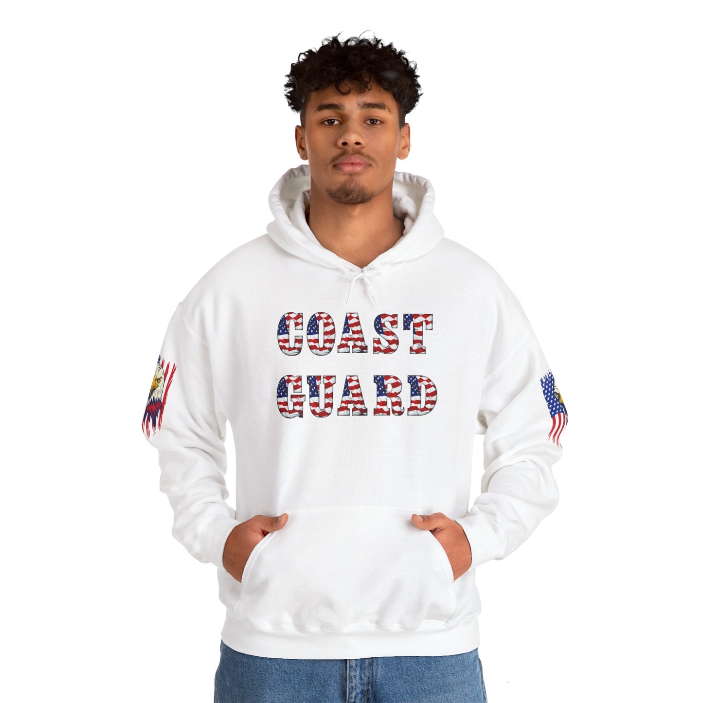 Princess Grace Patriotic Coast Guard Sweatshirt Unisex Heavy Blend Hoodie